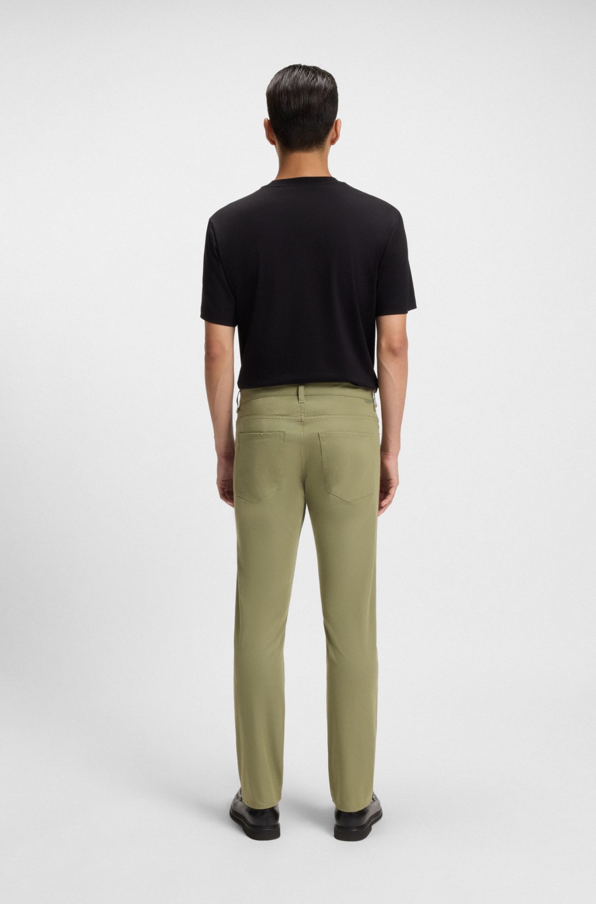 Pantaloni dritti Delaware in twill di cotone