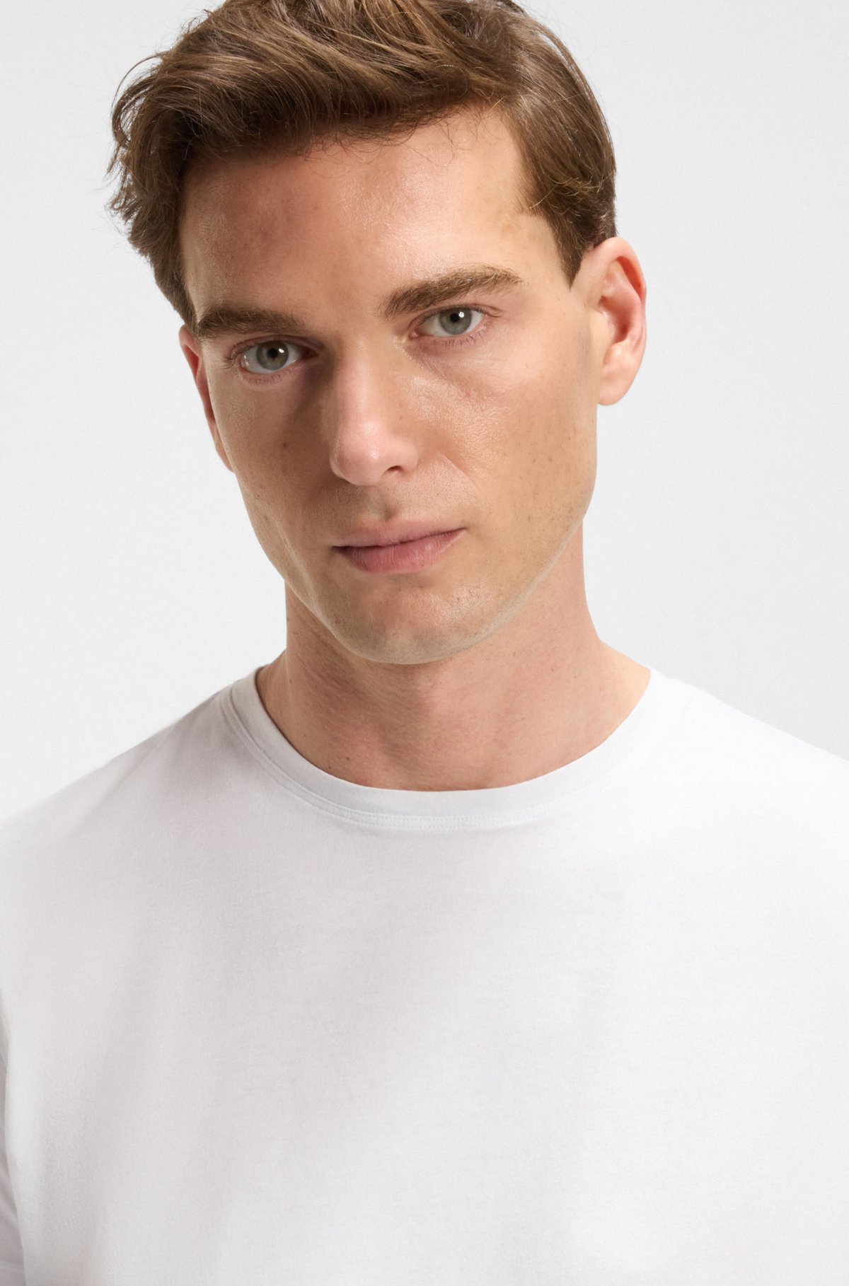 T-shirt BECKHAM x BOSS in cotone mercerizzato