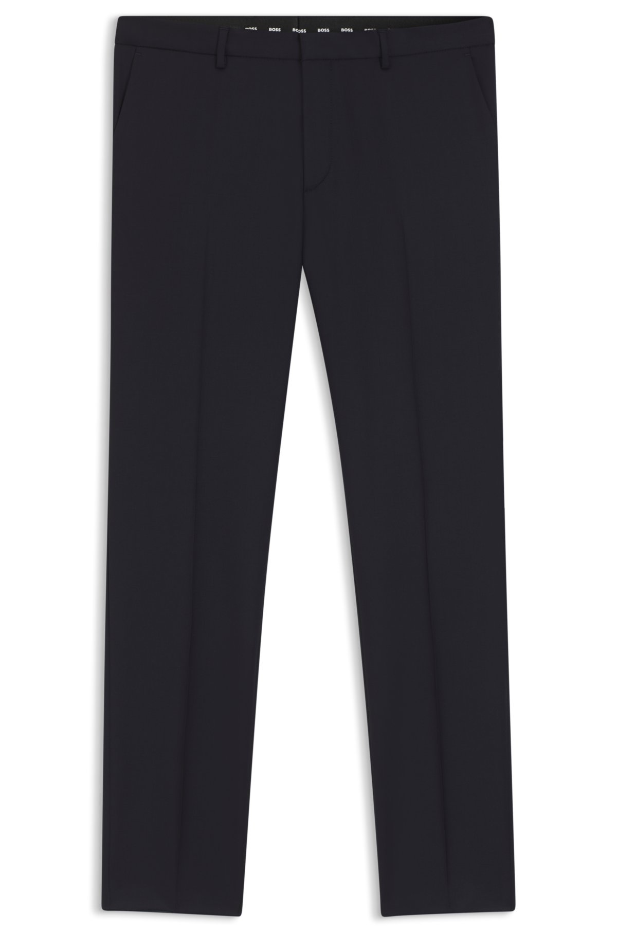 Pantaloni a vestibilità extra slim in sarga di lana vergine