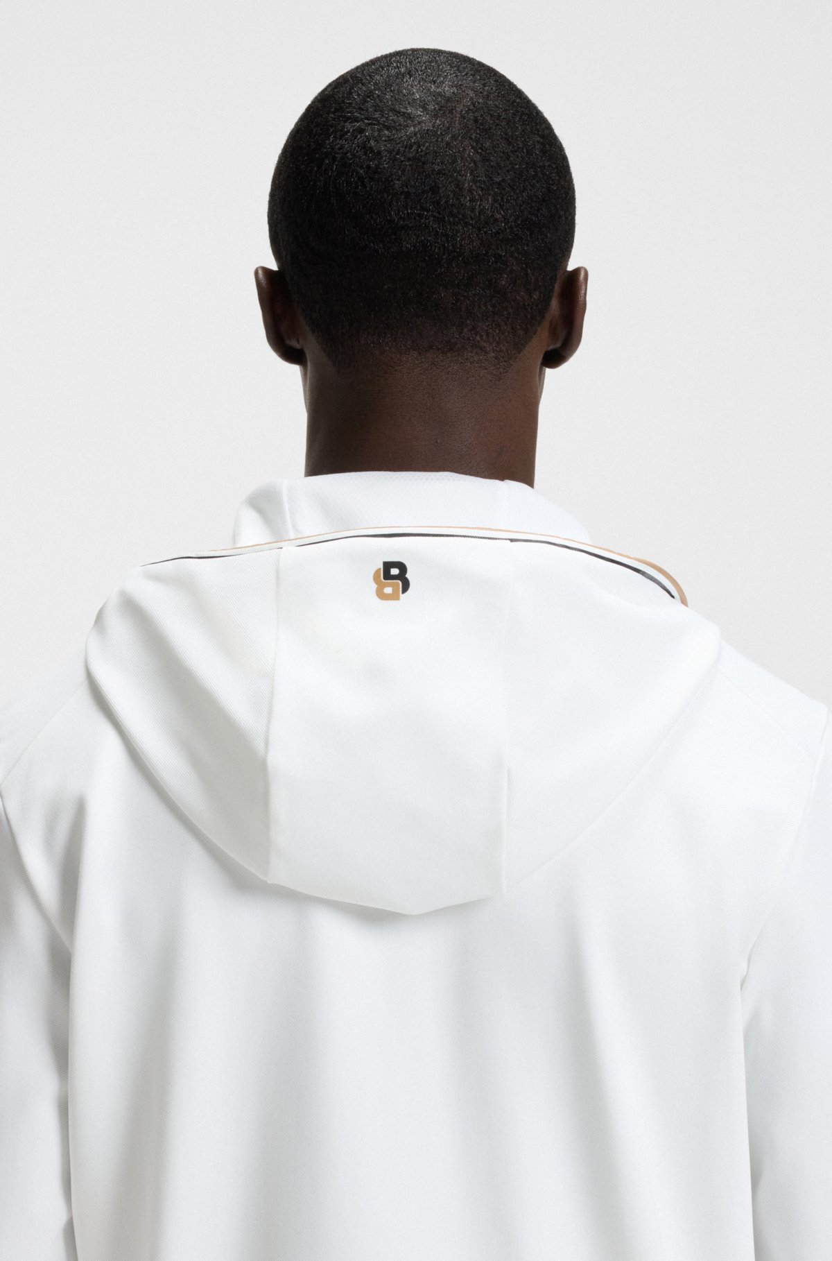 Felpe con cerniera in gabardine elastico attivo con tecnologia di regolazione termica