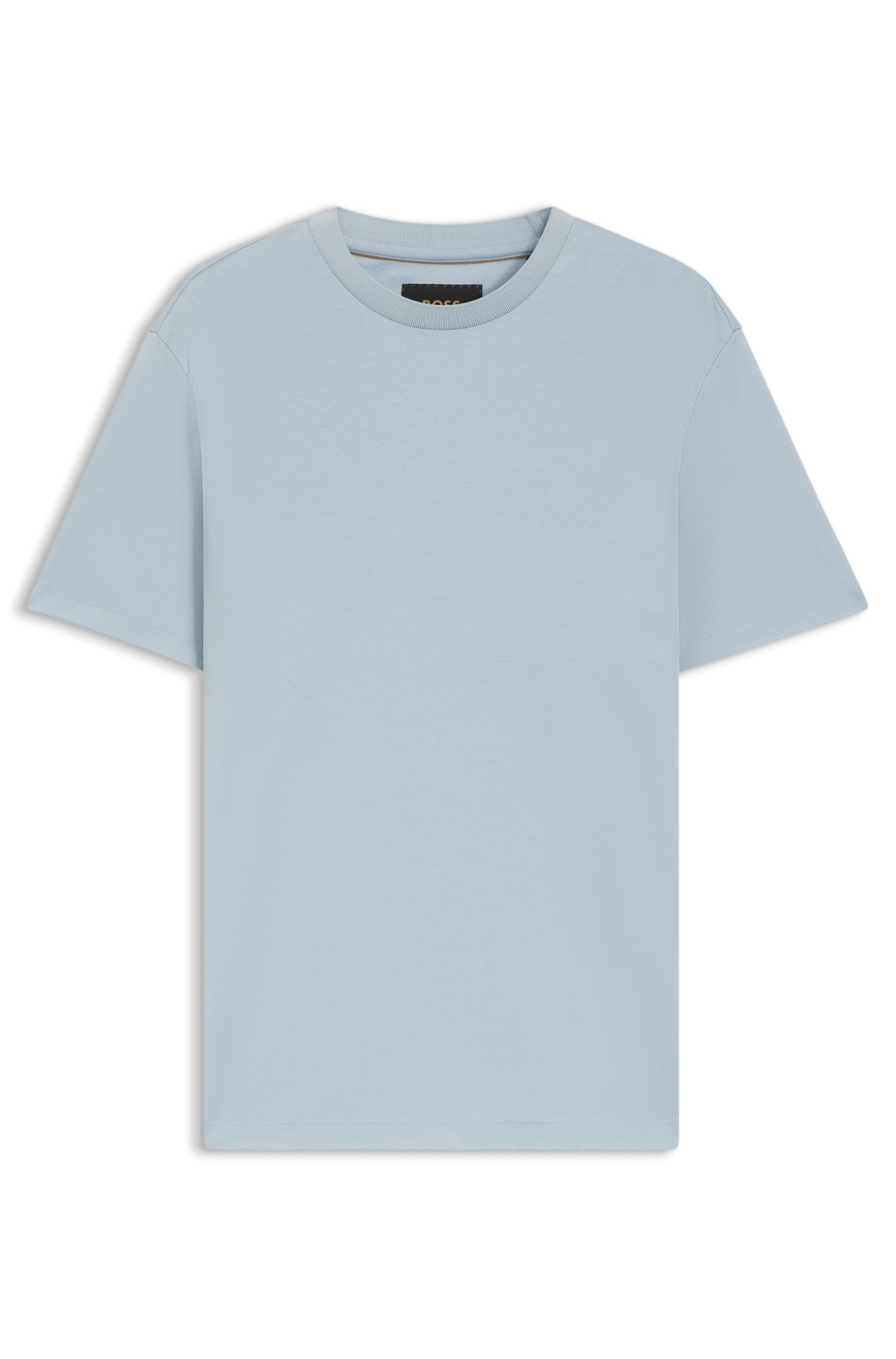 T-shirt regular fit in cotone mercerizzato