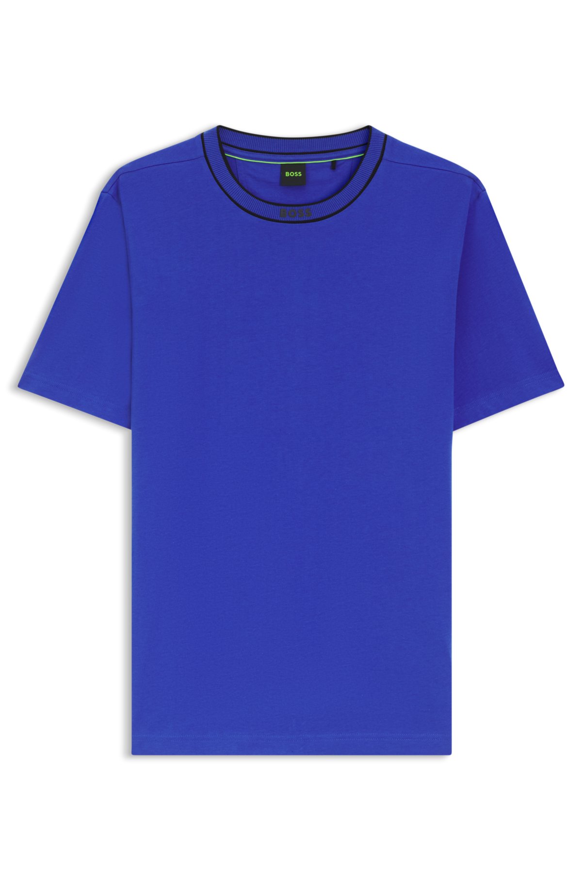 T-shirt in cotone con logo girocollo