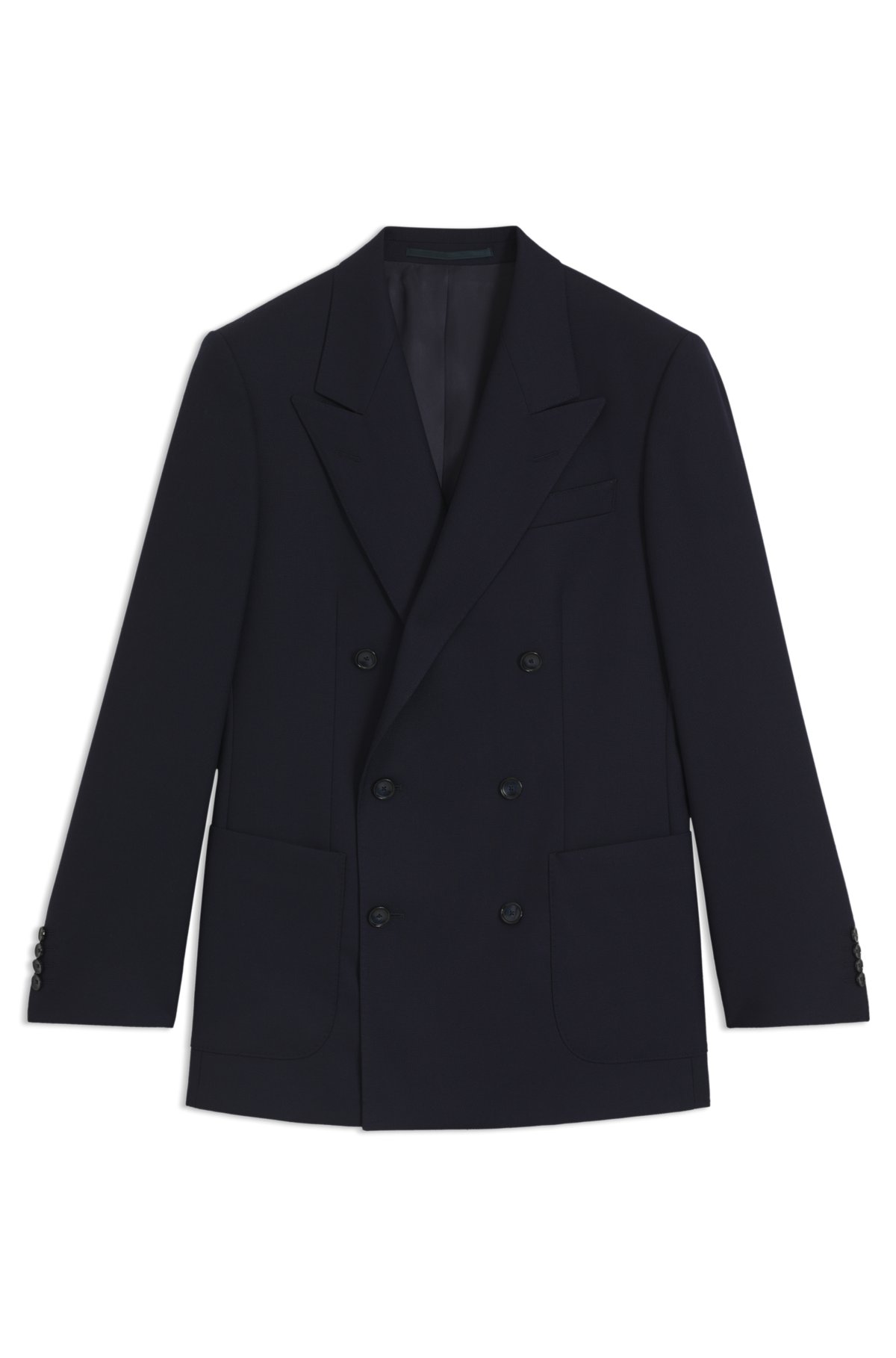 Giubbotto doppio petto BECKHAM x BOSS in lana elastica