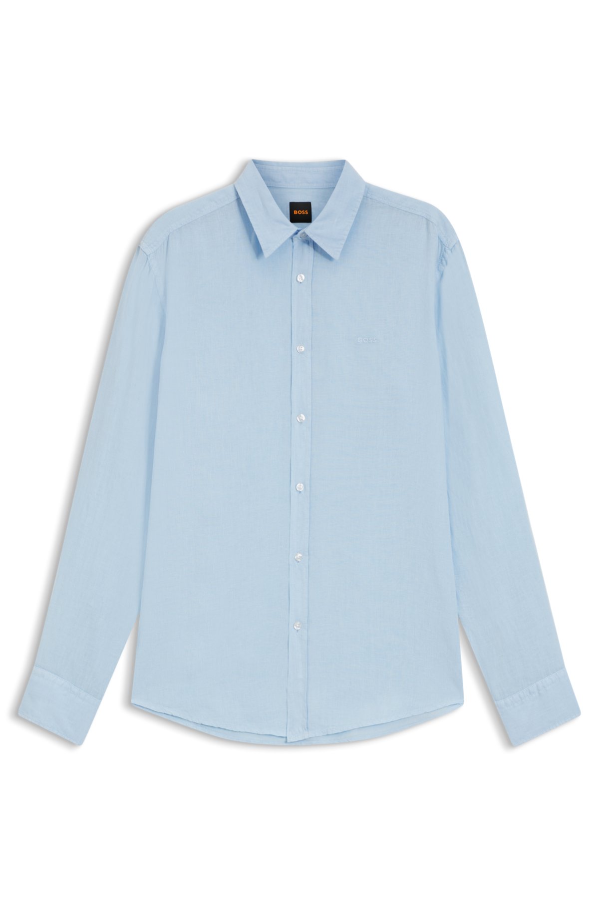 Camicia con taglio regolare in lino