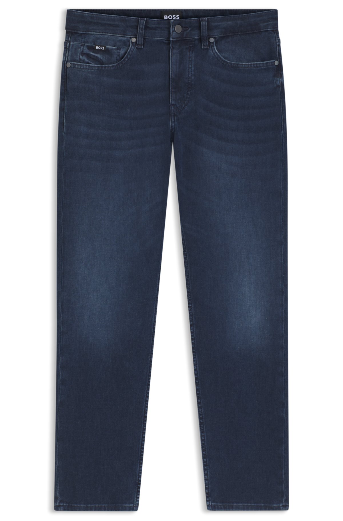 Blue jeans slim-fit Delaware in denim lavorato