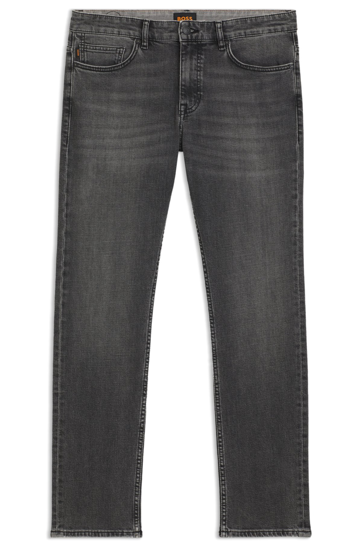 Jeans sottili grigi Delaware in denim comfort-stretch