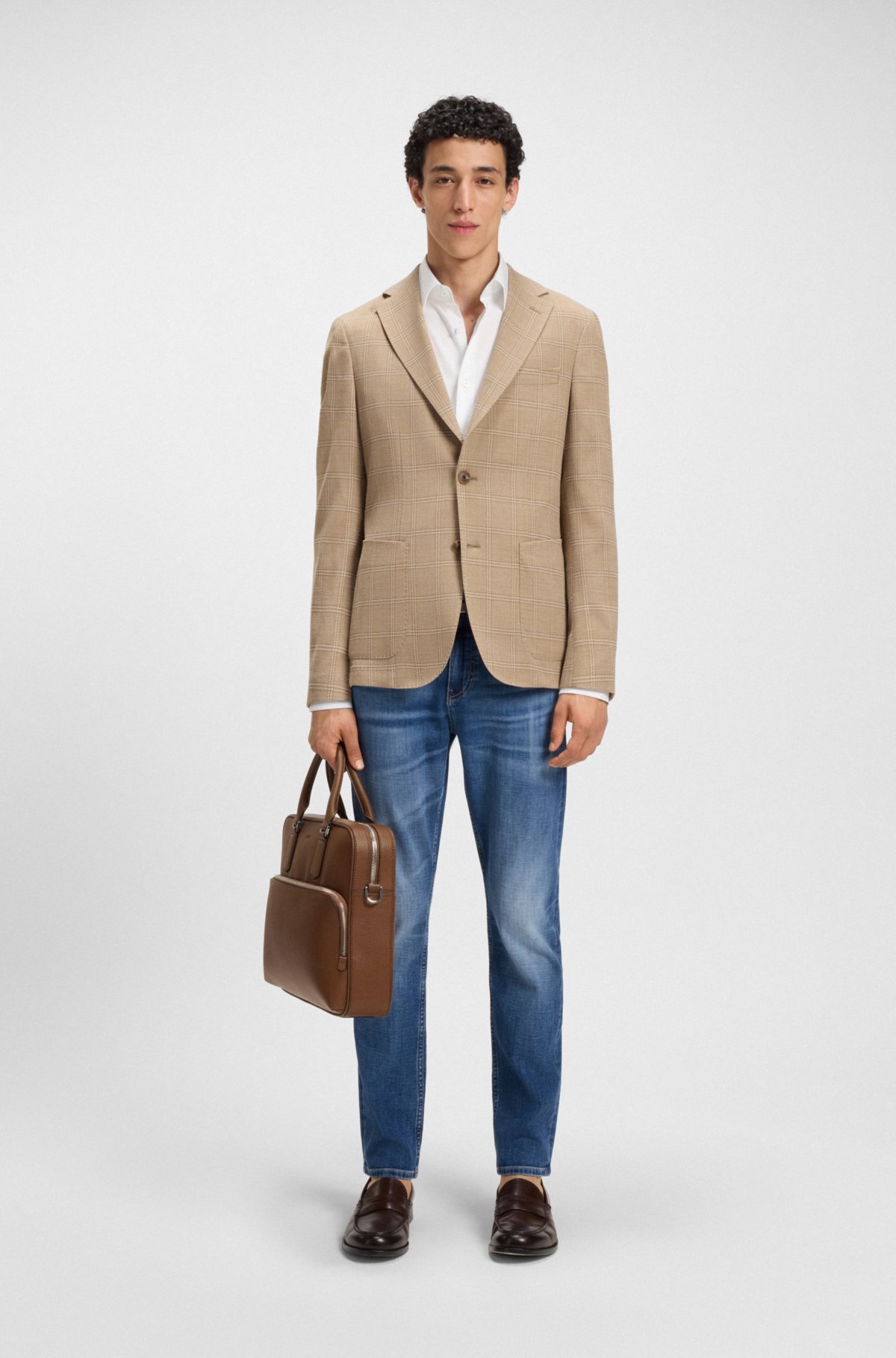 Blue jeans slim-fit Delaware in denim elasticizzato comfort