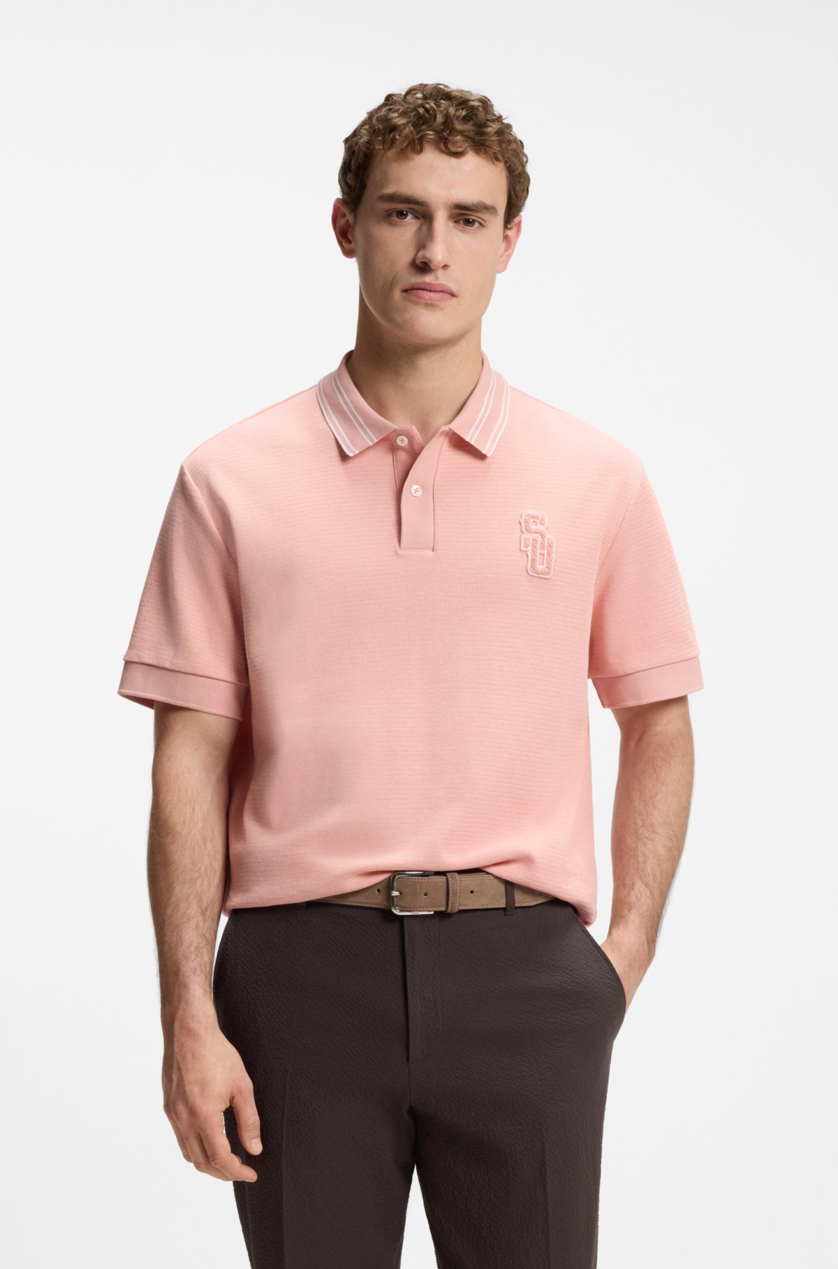 BOSS Selected by Shohei Ohtani maglietta polo con taglio comodo