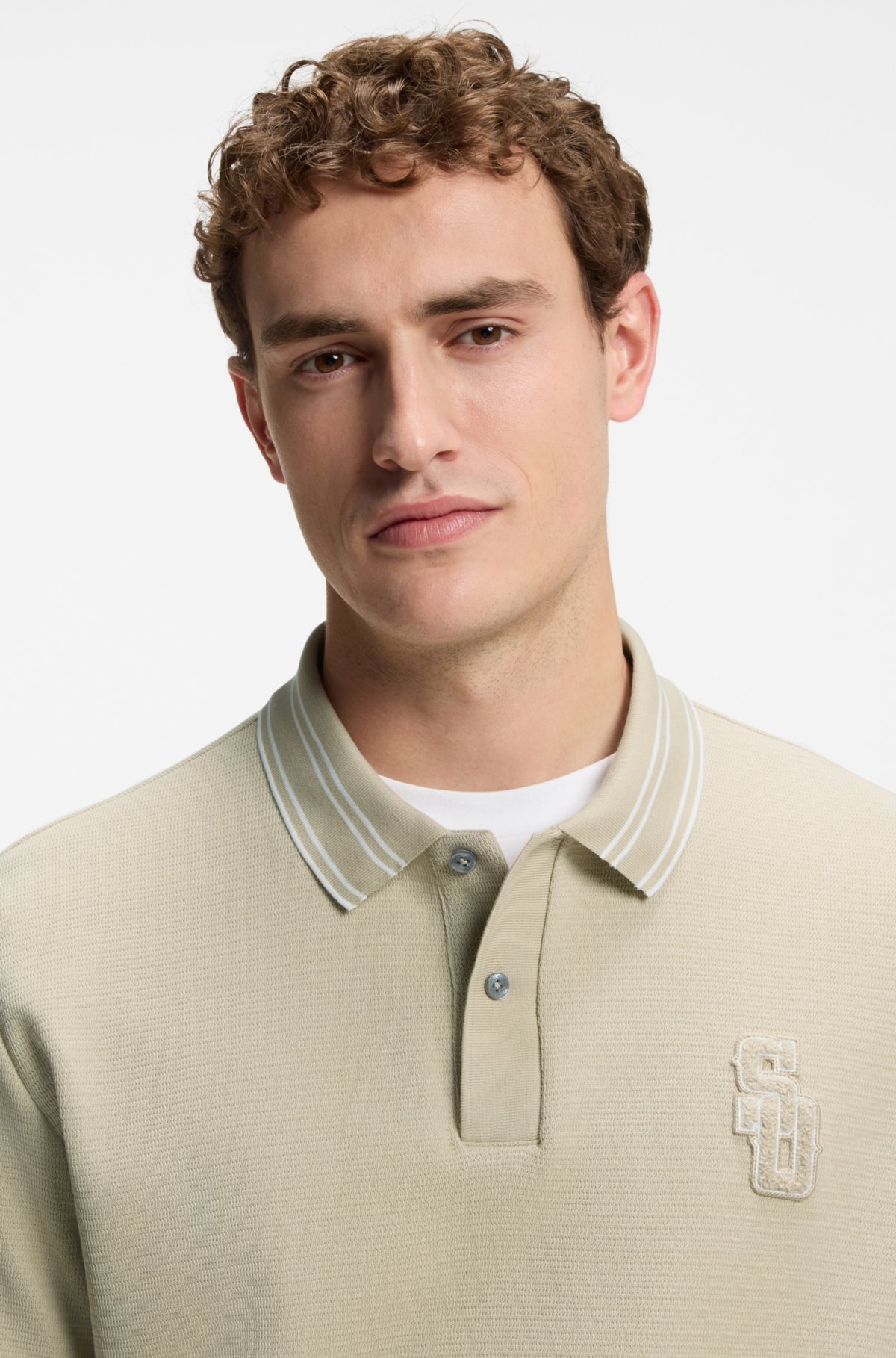 BOSS Selected by Shohei Ohtani maglietta polo con vestibilità comoda