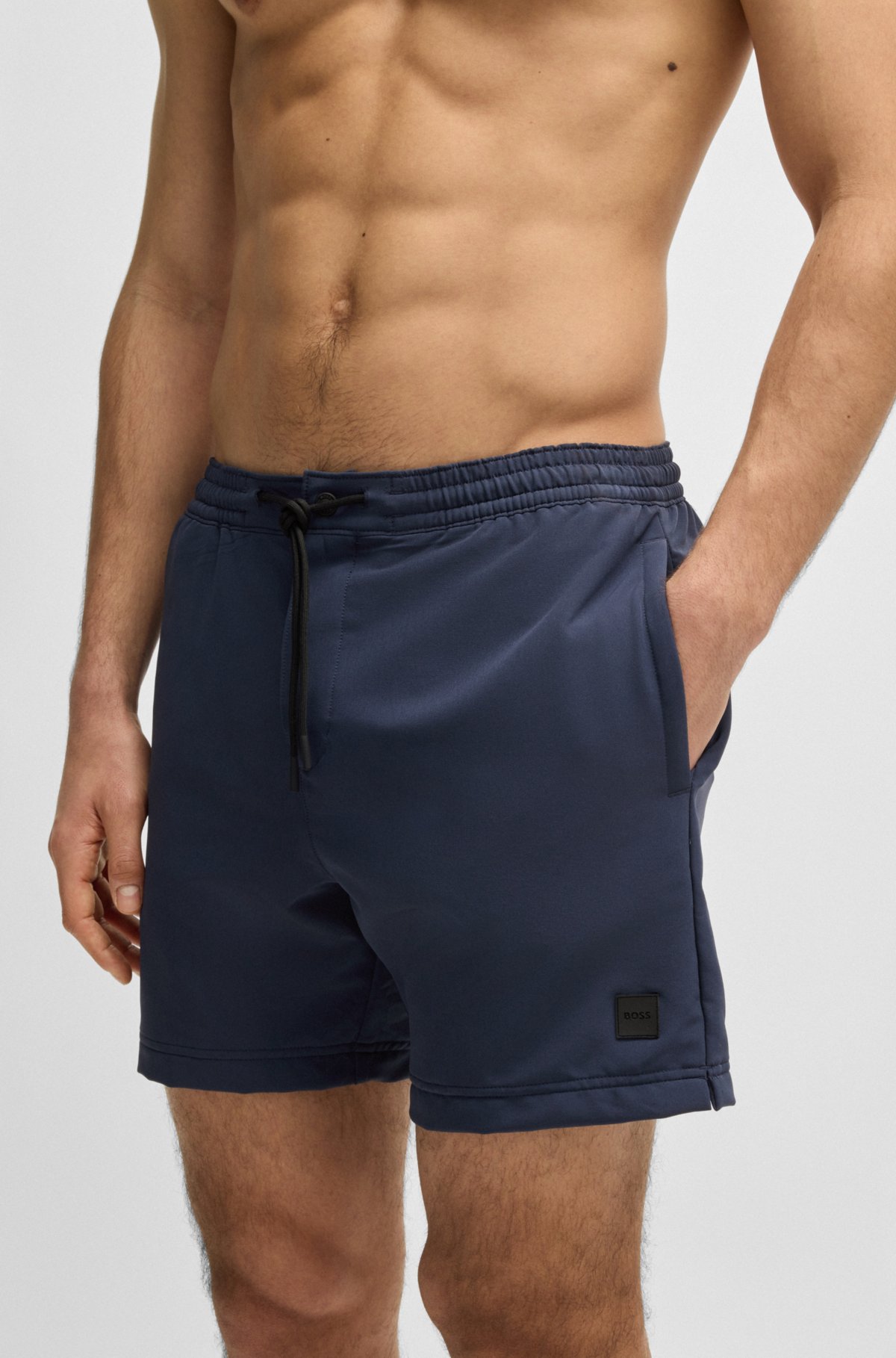 Costumi da bagno con logo-badge e costruzione compatta