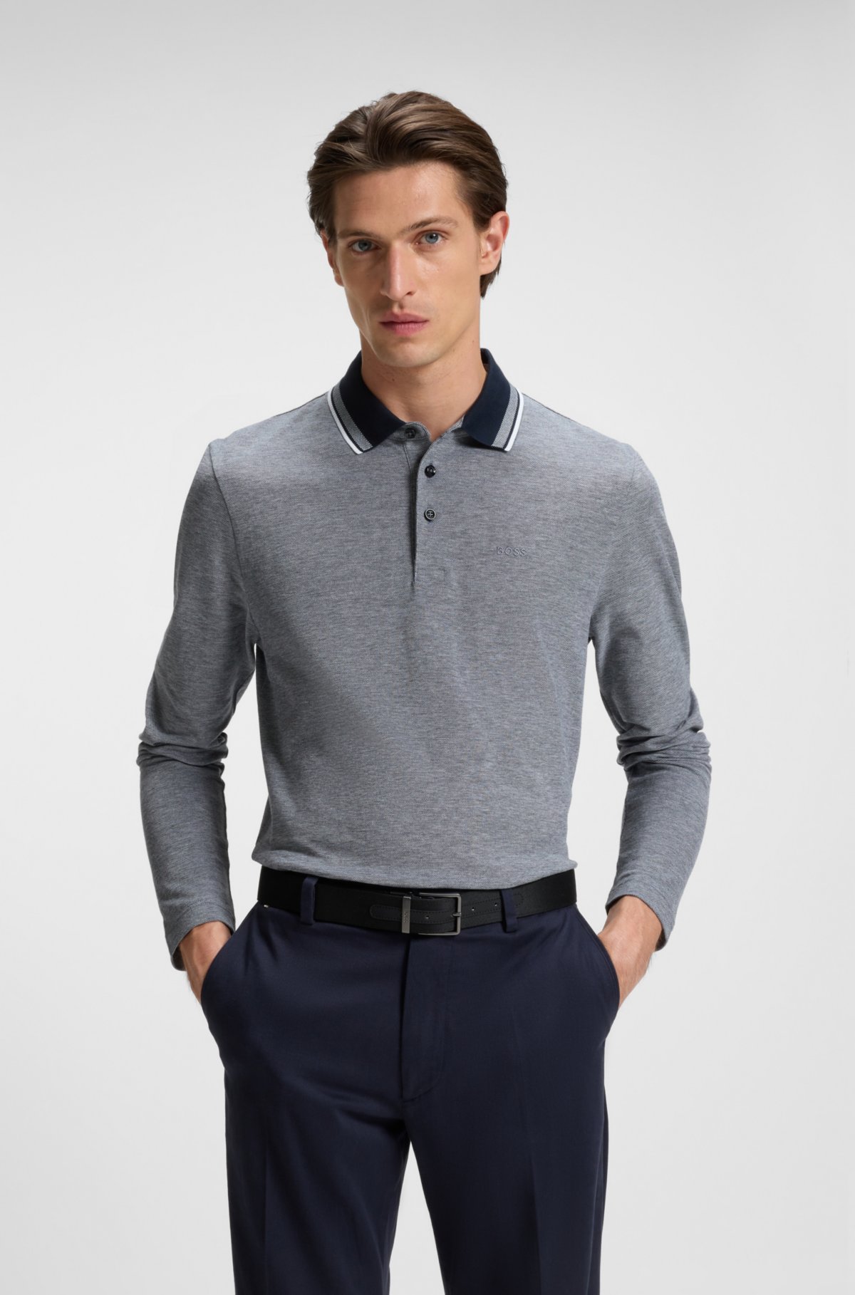 Cinturino reversibile in pelle italiana con monogramma