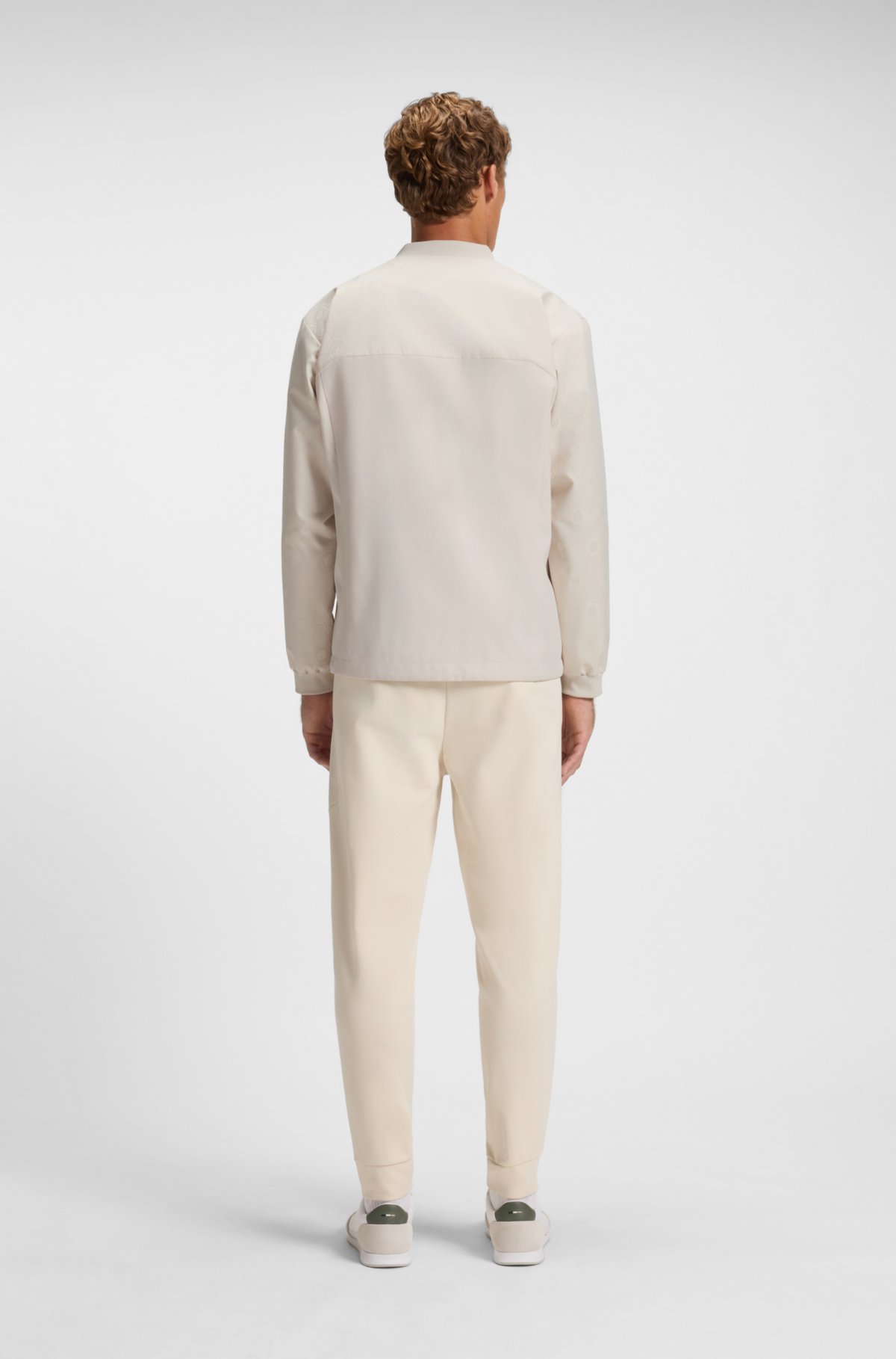 Giacca impermeabile con motivo monogramma Double B