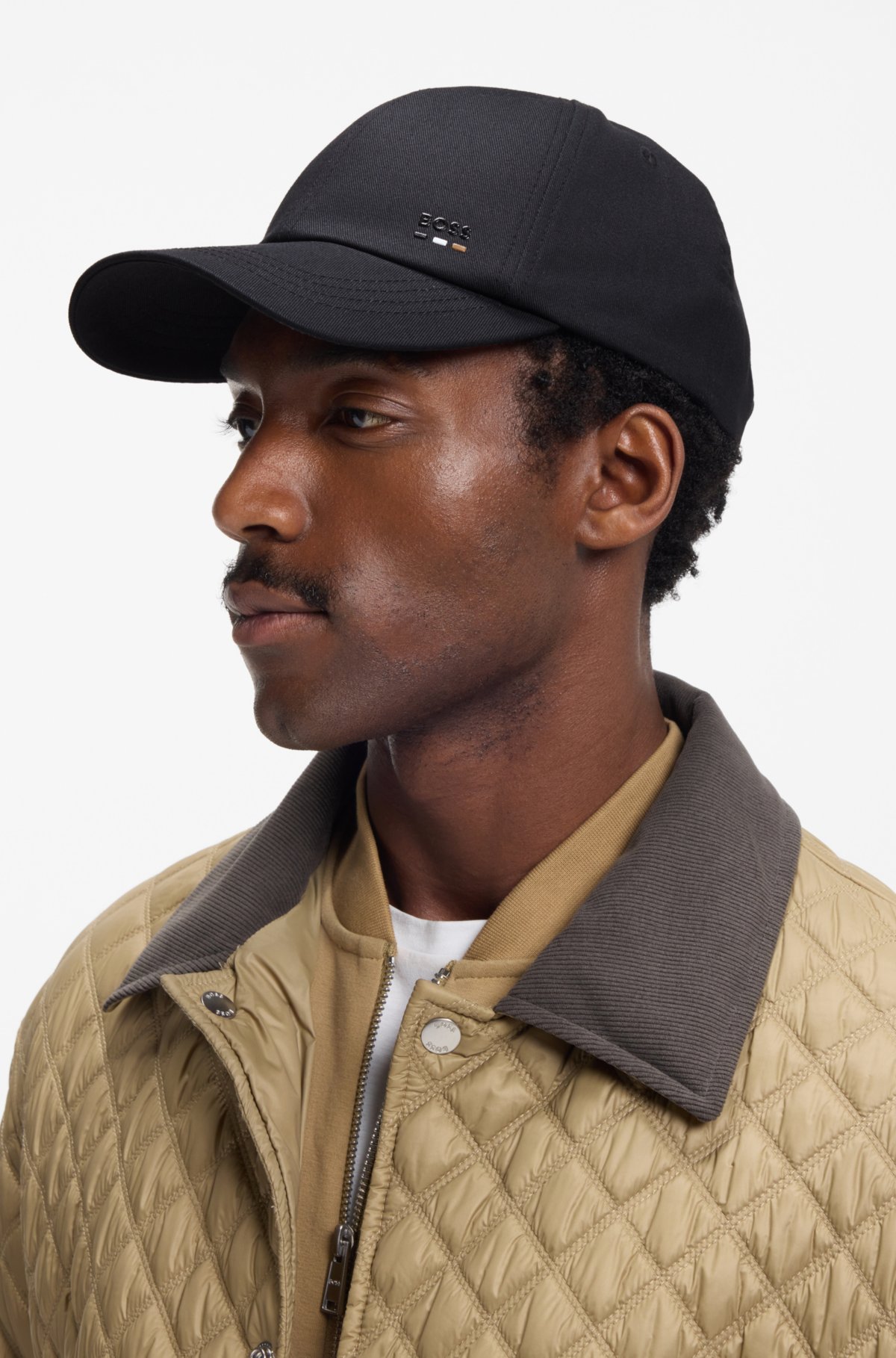 Berretto in twill di cotone con protezione UV