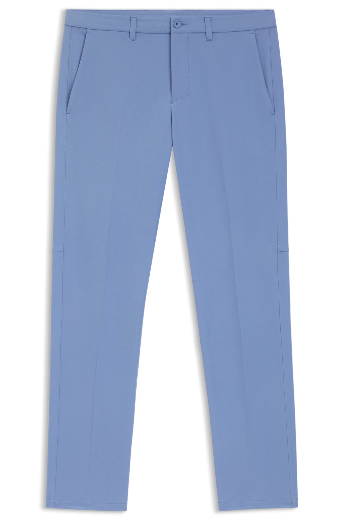 Pantaloni a vestibilità aderente in tessuto elasticizzato idrorepellente