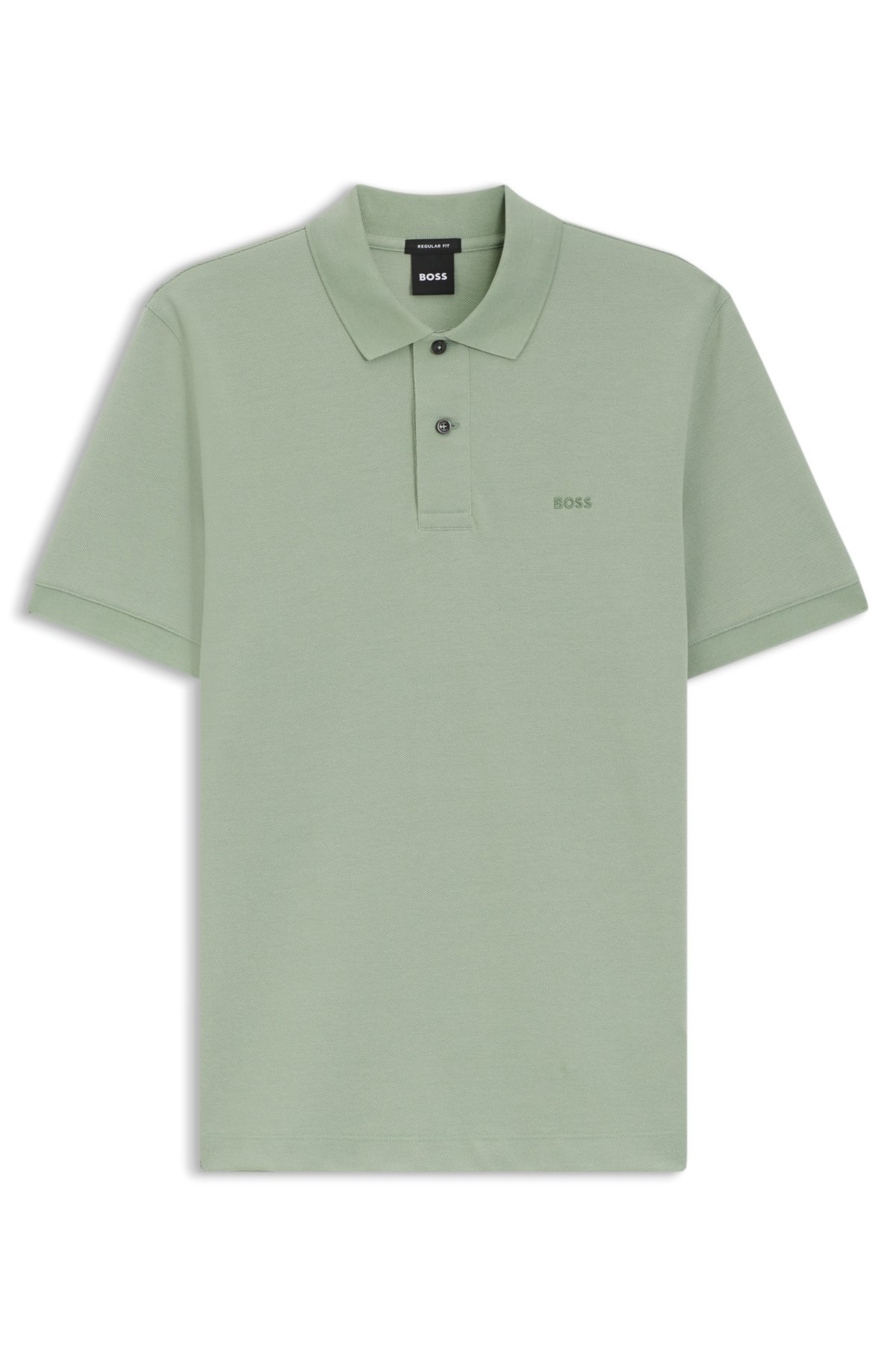 Maglietta polo Pallas in piqué di cotone con logo ricamato