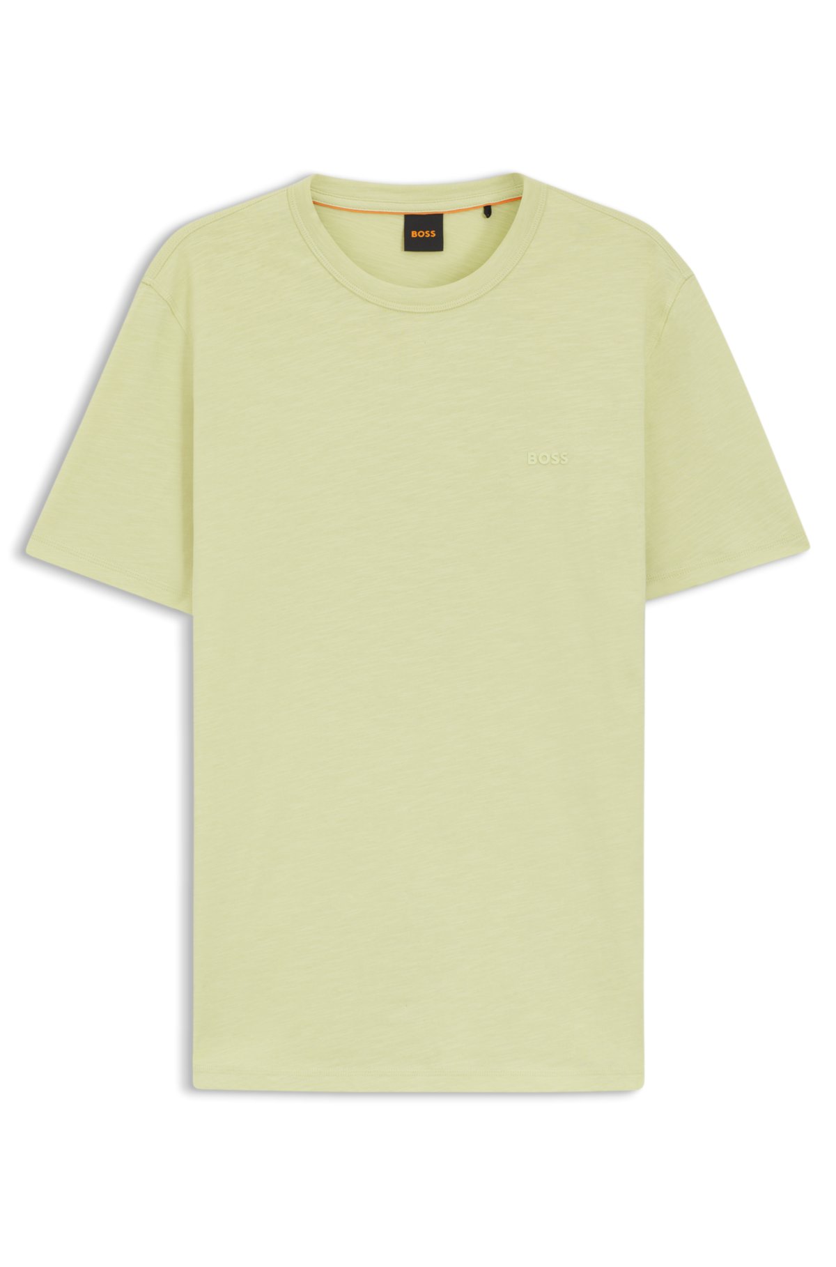 T-shirt in cotone slub con dettaglio logo