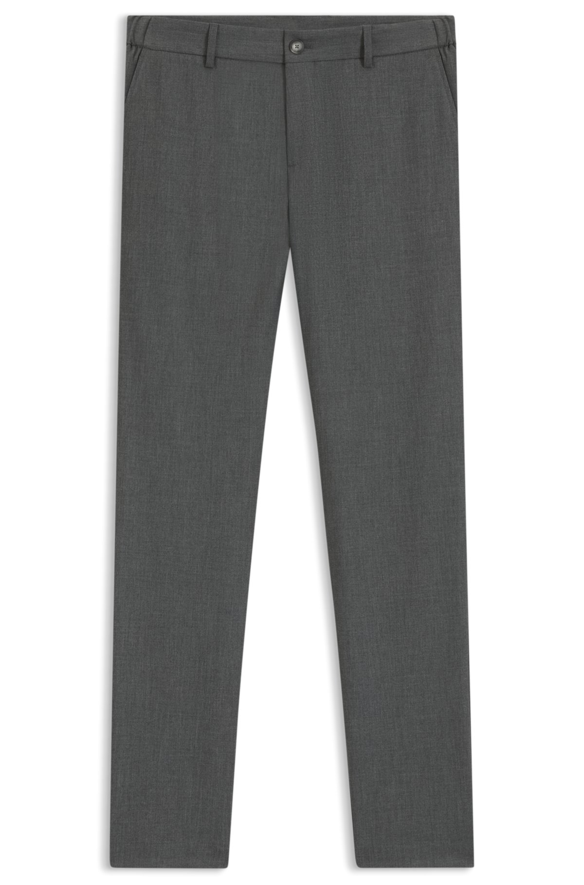 Pantaloni a vestibilità aderente in tessuto elasticizzato con microdisegno