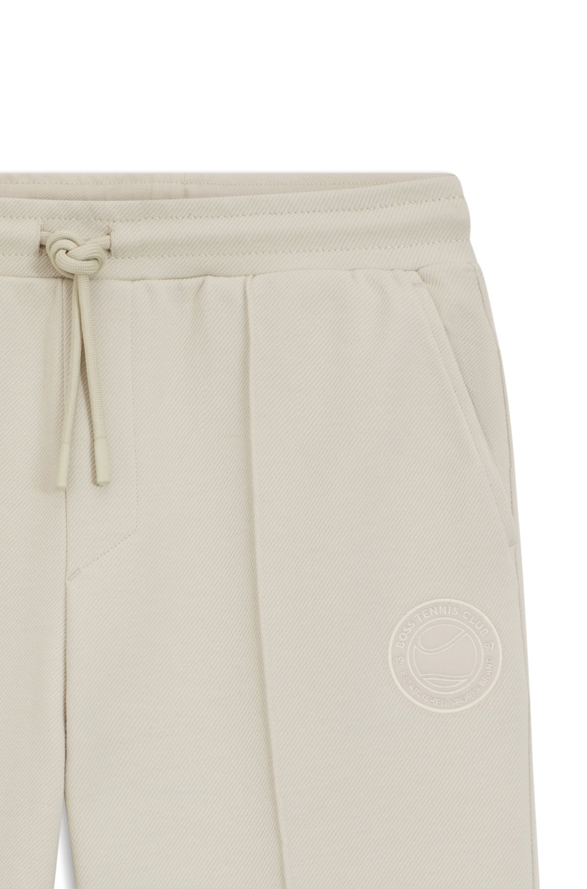 Pantaloni per tuta in misto cotone con logo ispirato al tennis
