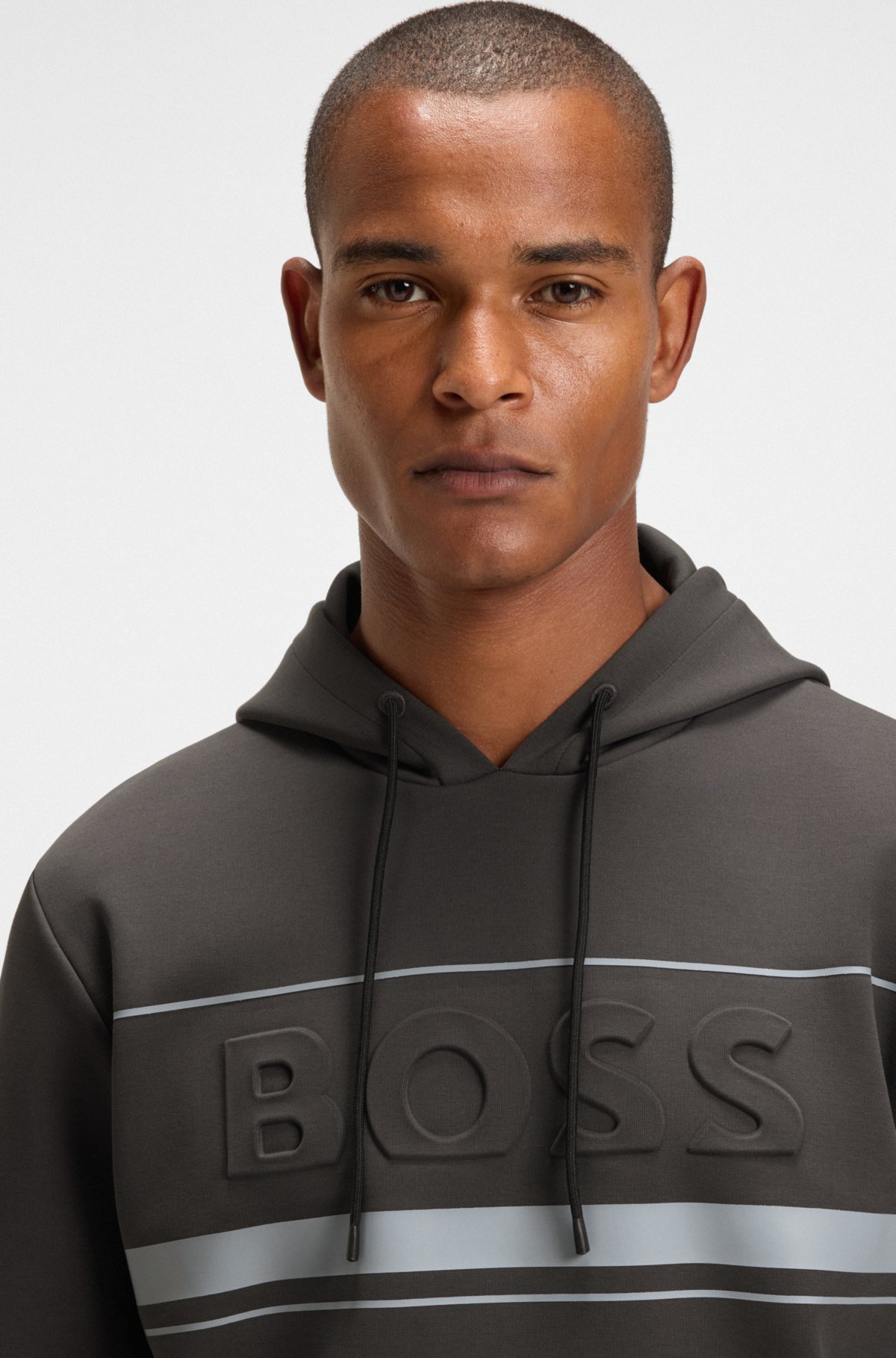 Felpa con dettagli in cotone stretch
