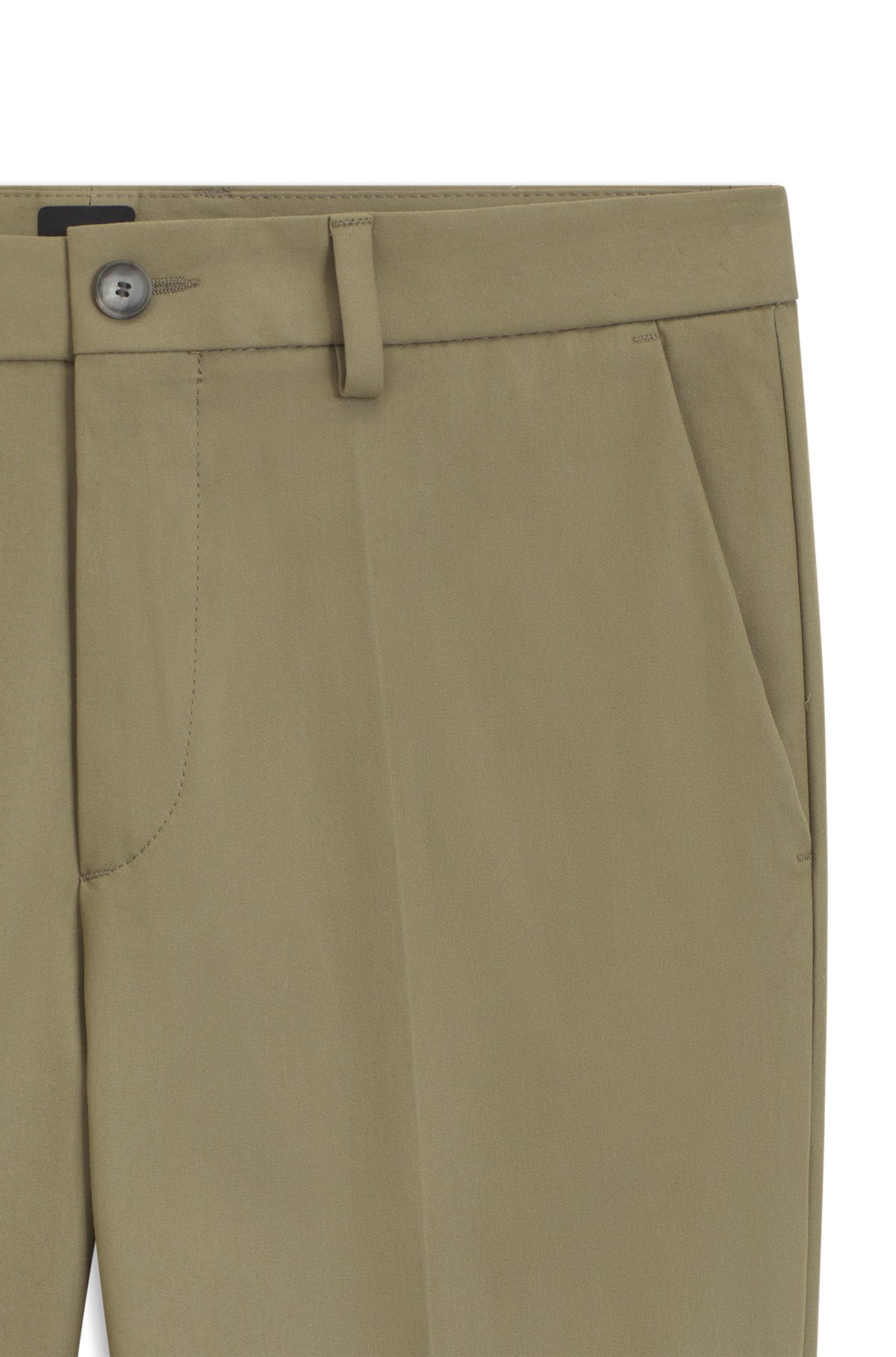Pantaloni a vestibilità aderente in misto cotone elasticizzato