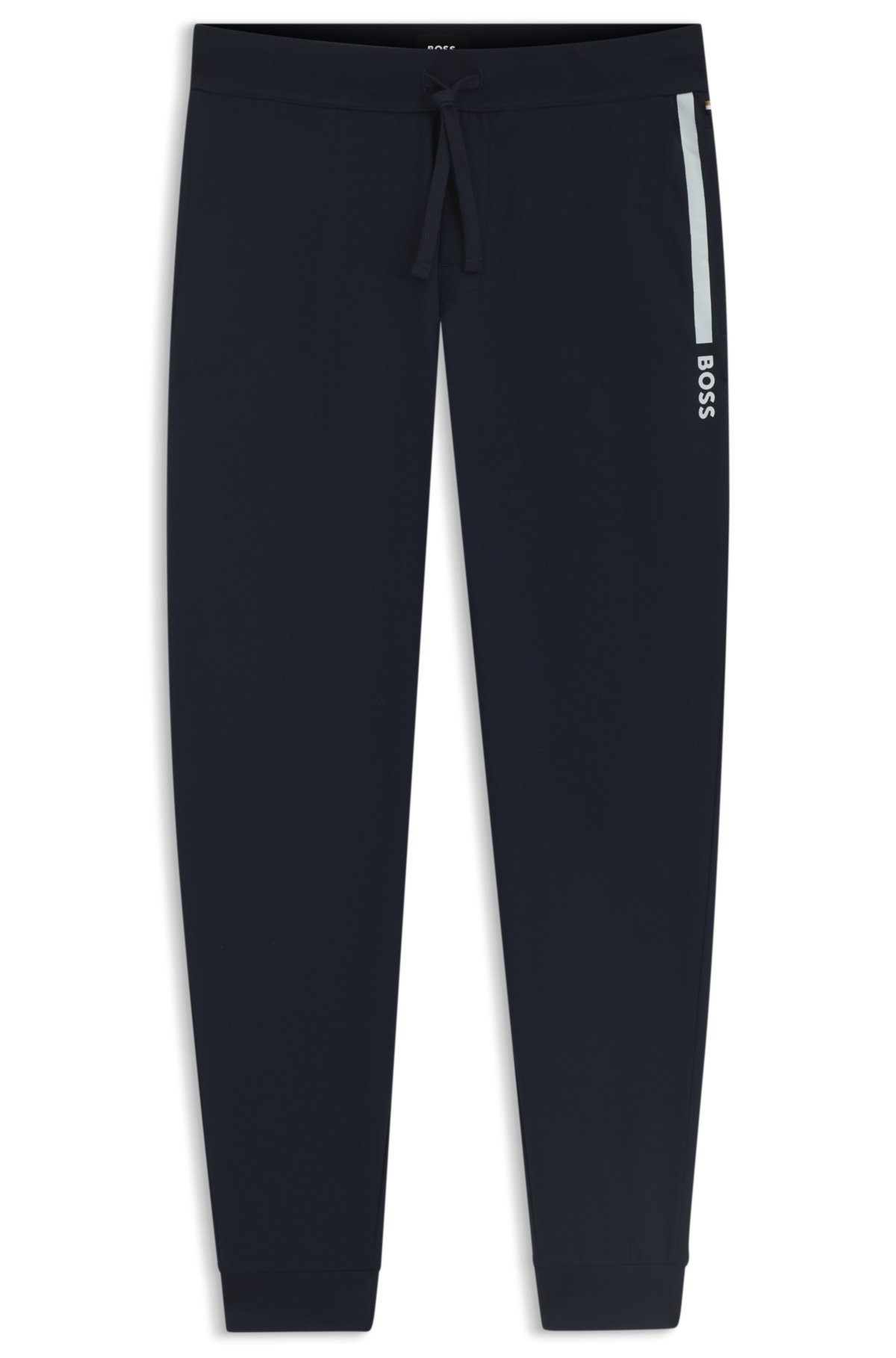Pantaloni per tuta con stampa logo in cotone pile