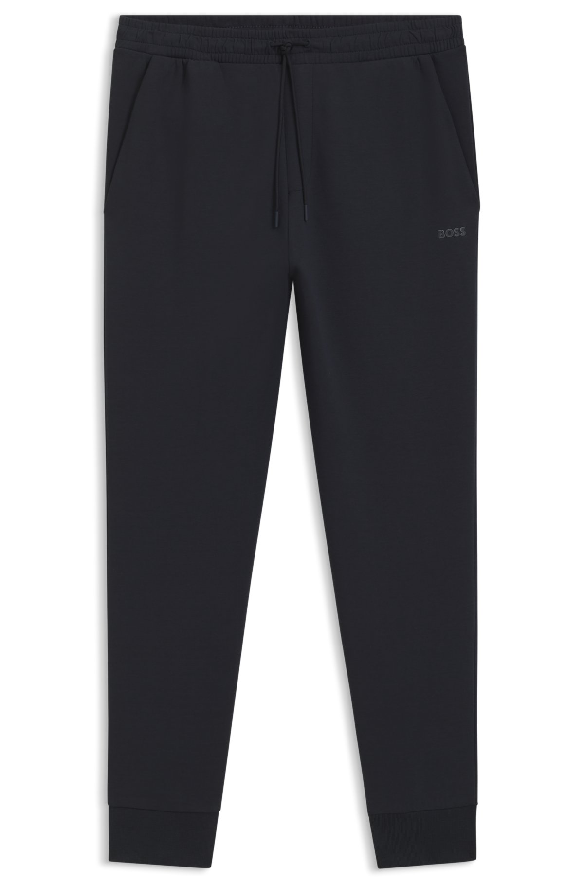 Pantaloni per tuta in cotone elastico con stampa del logo