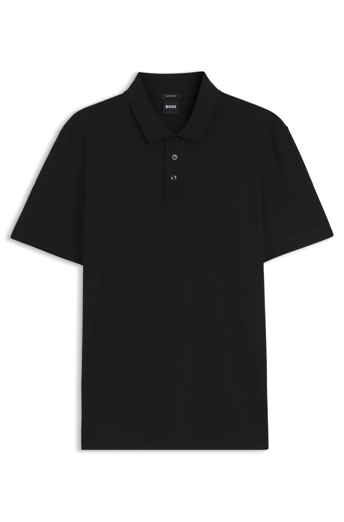 Maglietta polo geometrica in cotone