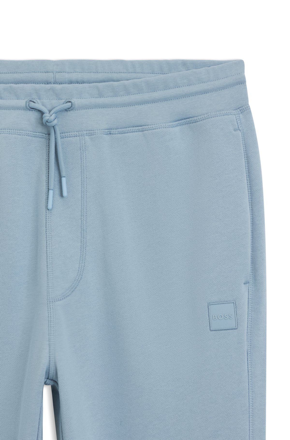 Pantaloni per tuta con patch logo in pile di cotone
