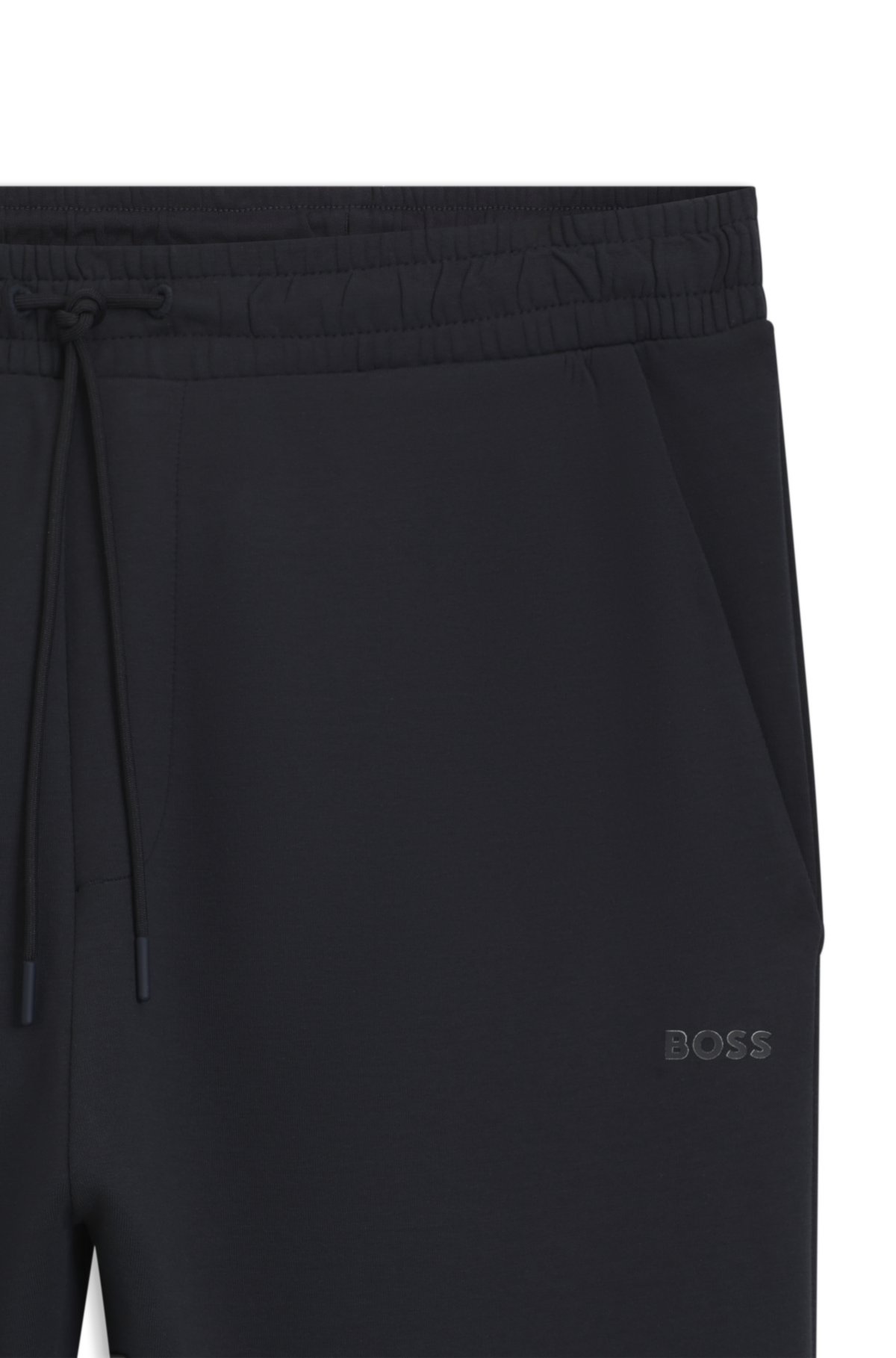 Pantaloni per tuta in cotone elastico con stampa del logo