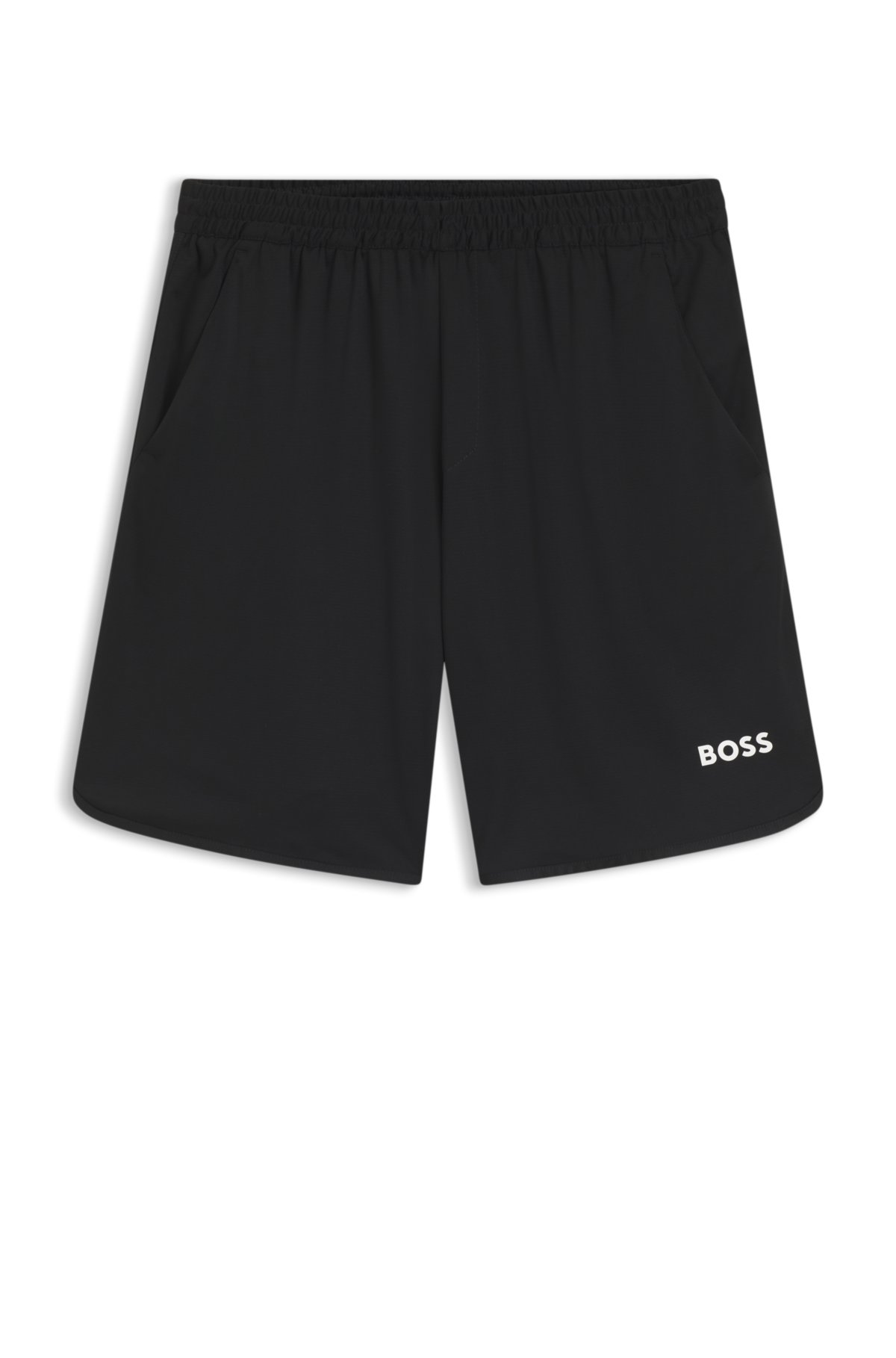 Shorts attive in tessuto tecnico elastico e idrorepellente