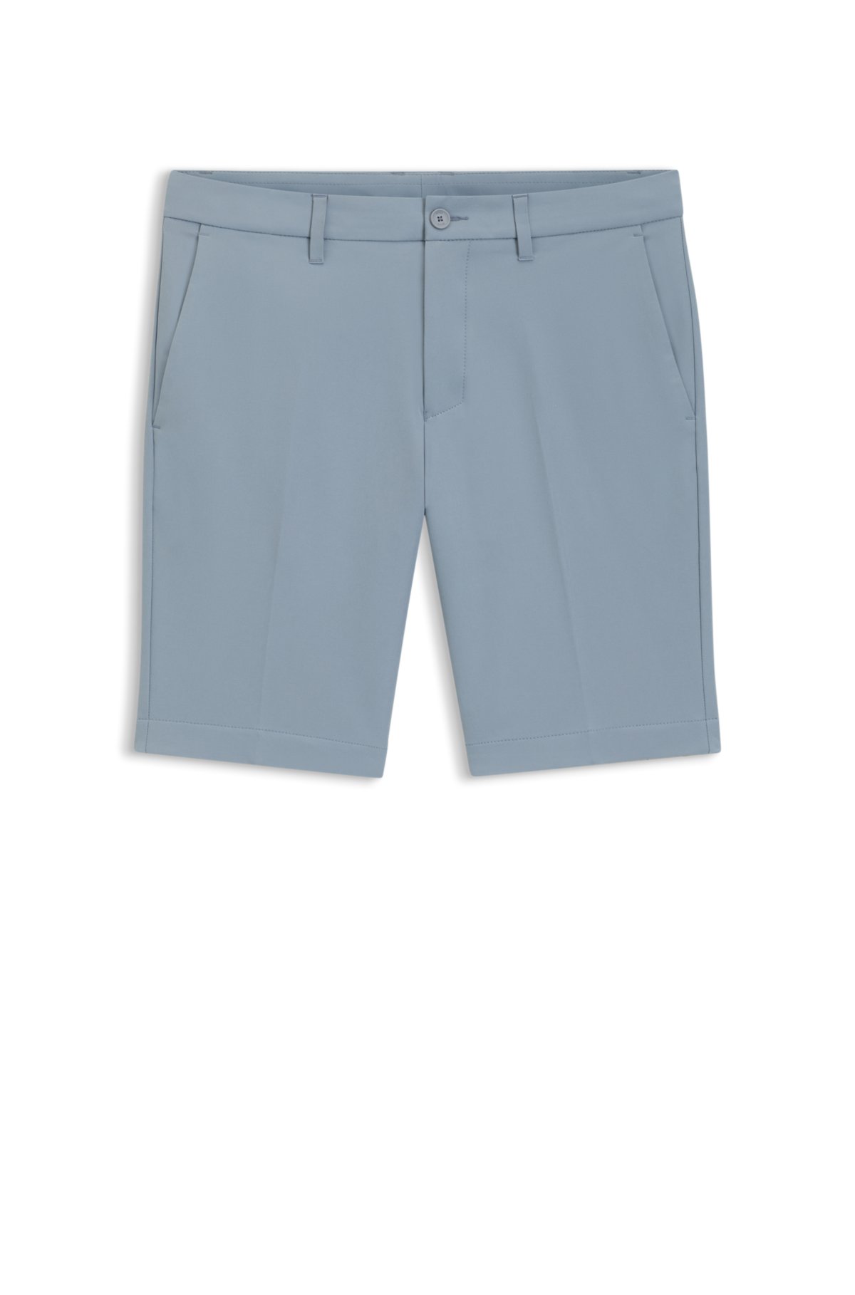 Shorts a taglio slim in tessuto elastico idrorepellente