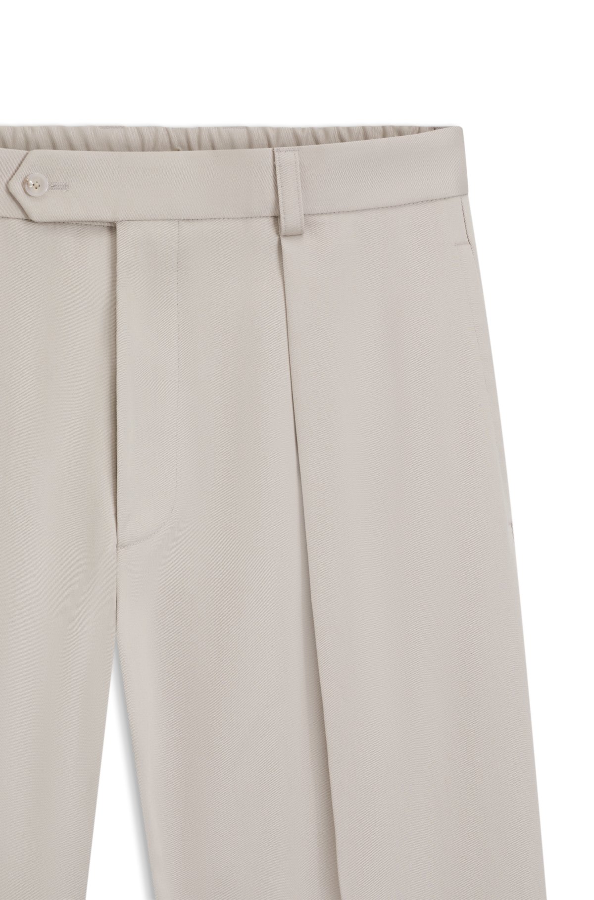 Pantaloni in cotone con motivo micro a scacchi BECKHAM x BOSS