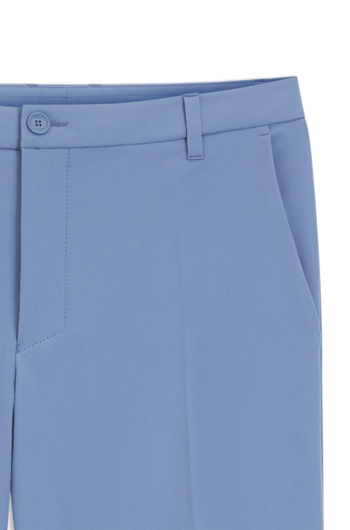 Shorts a taglio slim in tessuto elasticizzato idrorepellente
