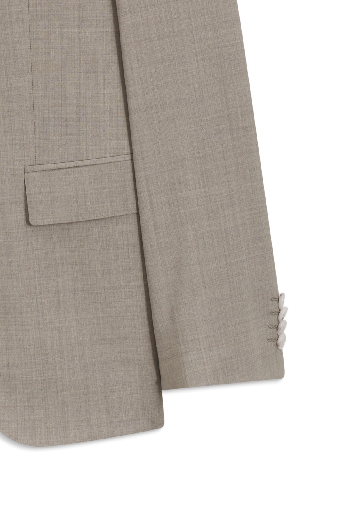 Suit slim-fit in lana vergine melange