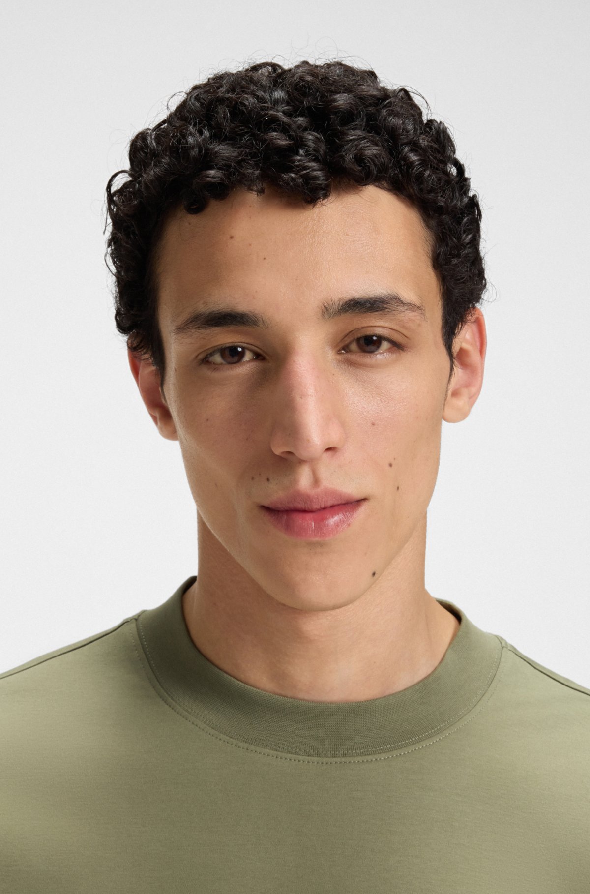 T-shirt in cotone mercerizzato con taglio ampio