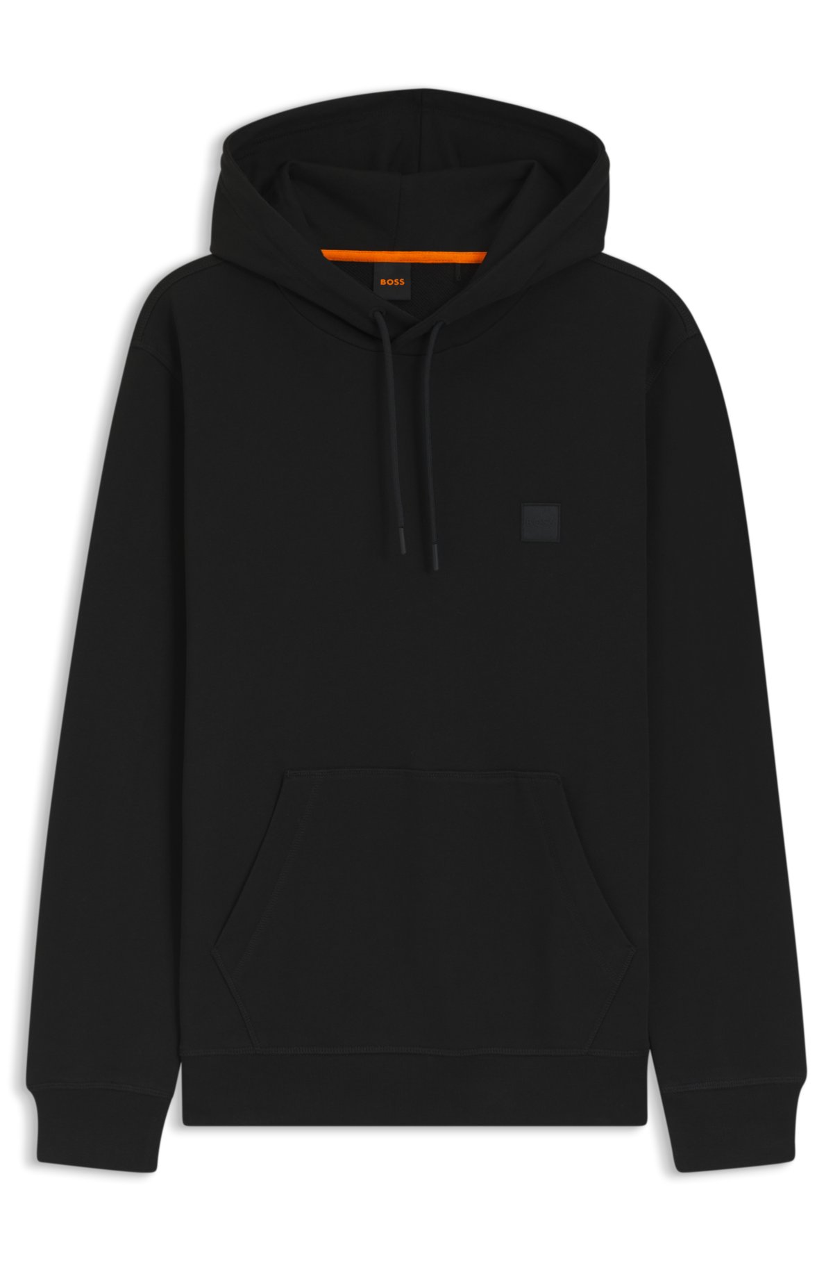 Felpe con logo patch in pile di cotone