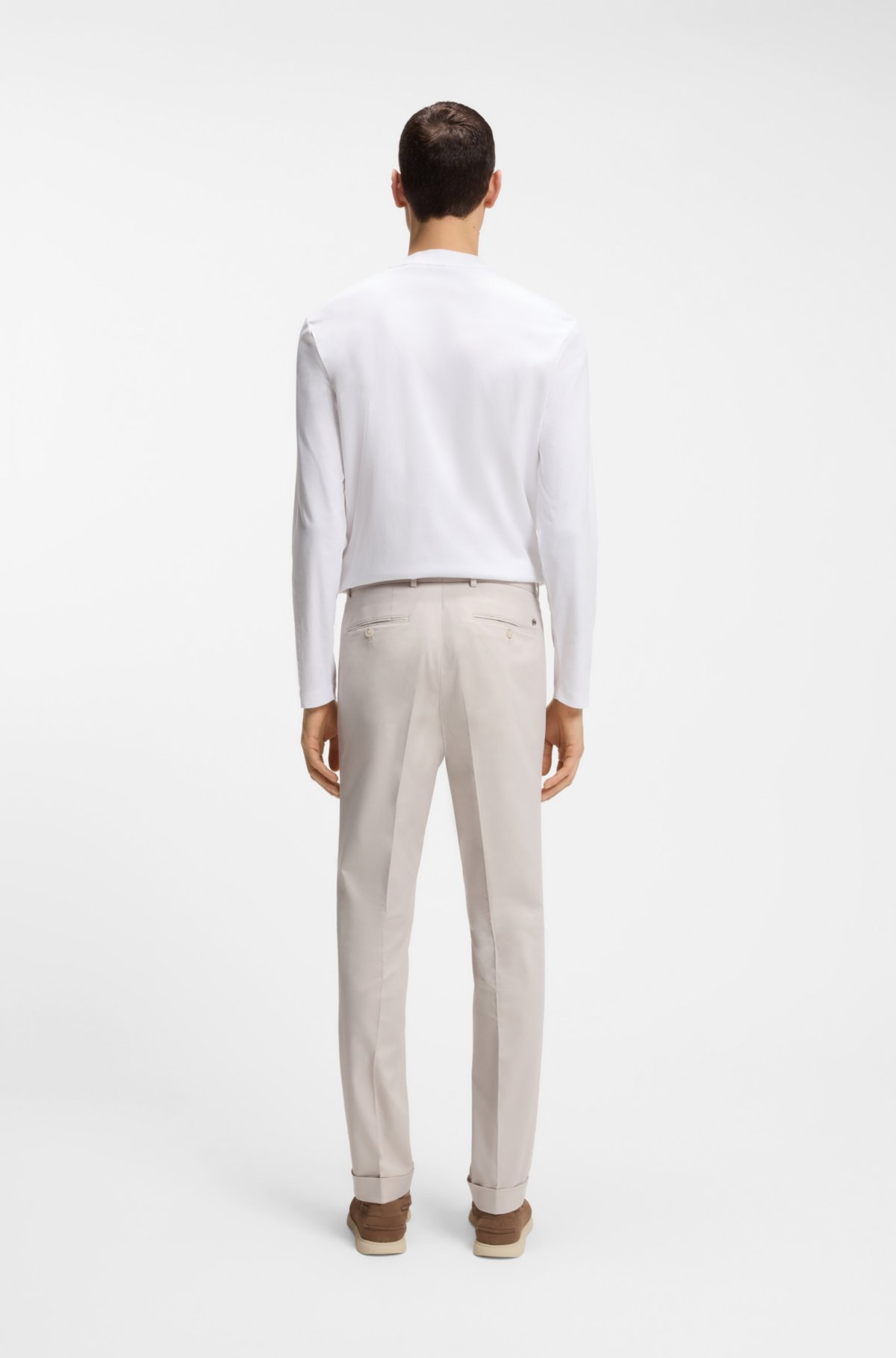 Pantaloni aderenti lavabili in cotone elasticizzato