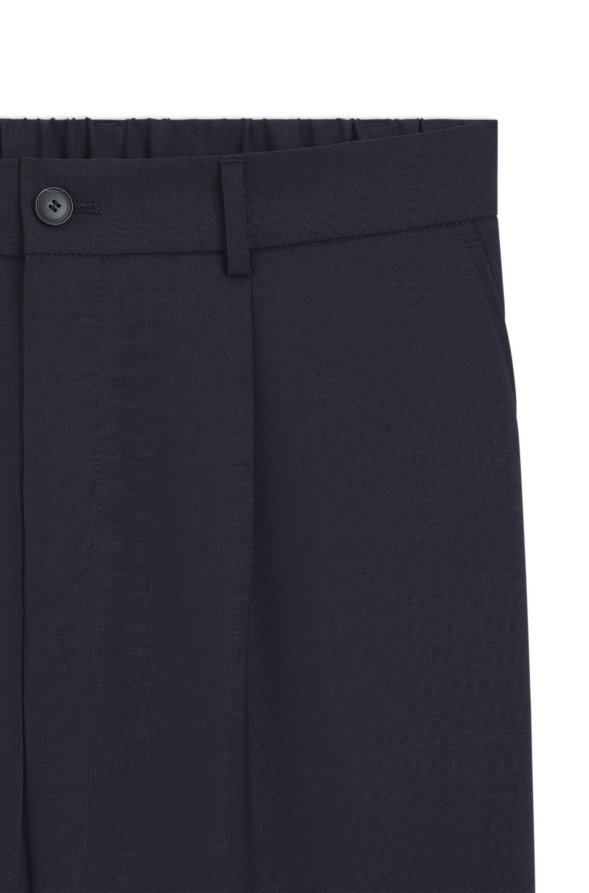 Pantaloni a vestibilità aderente in misto lana lavabile
