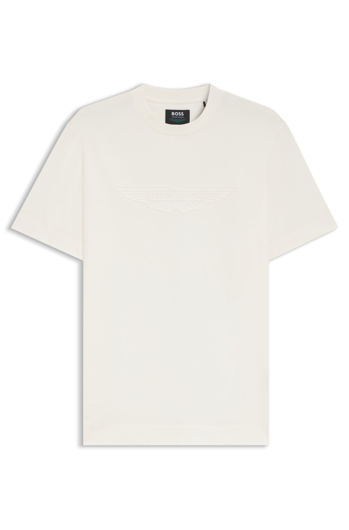 T-shirt in cotone mercerizzato BOSS x ASTON MARTIN con dettaglio alare