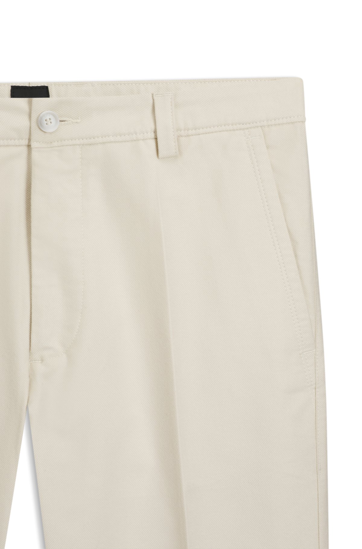 Pantaloni dritti in twill di cotone