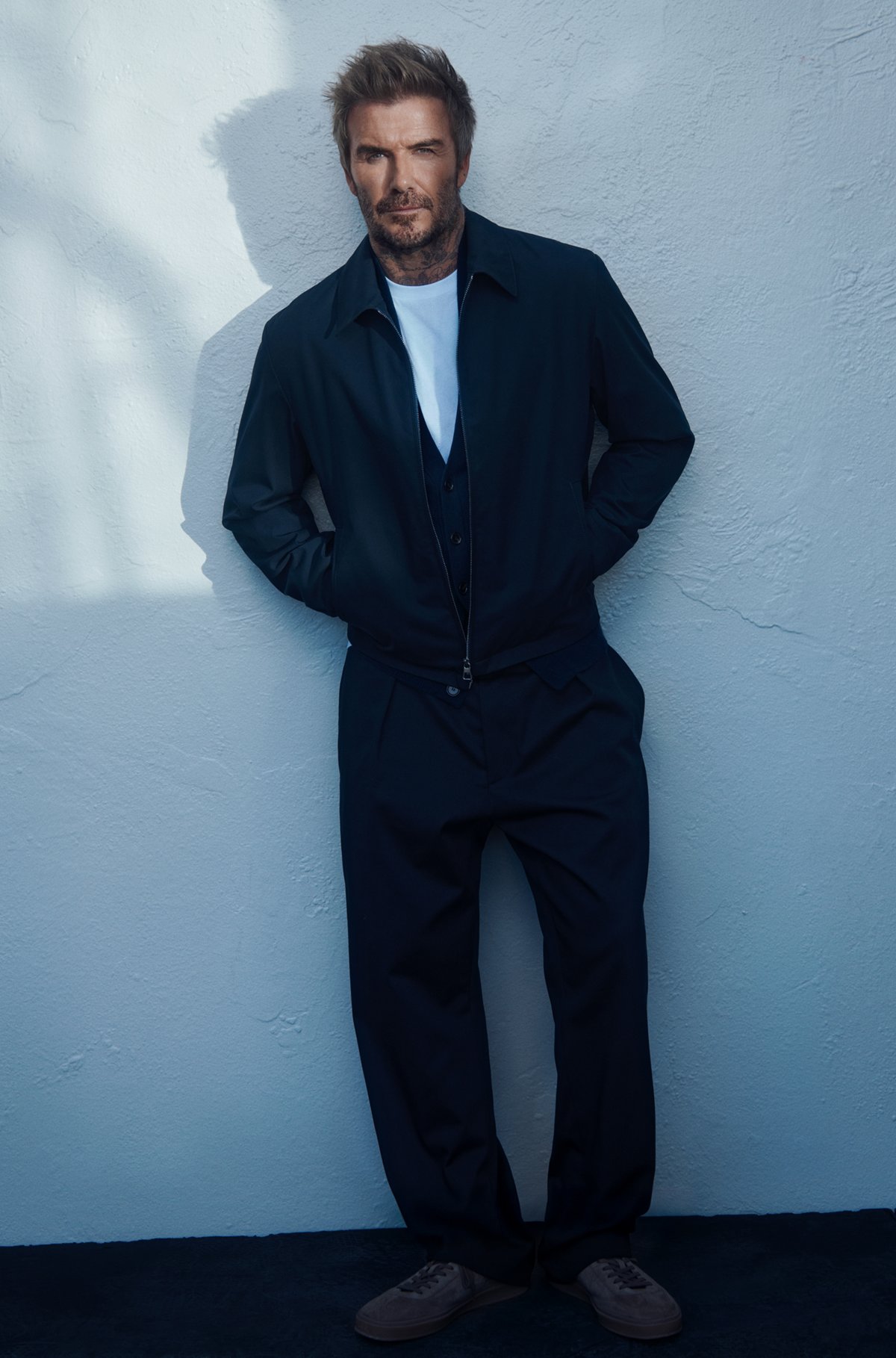Pantaloni BECKHAM x BOSS in cotone elastico