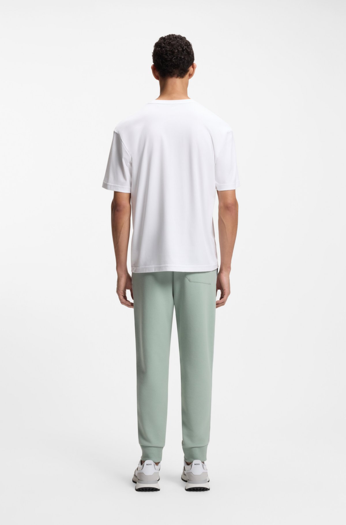 T-shirt con stampa da tennis in cotone Pima