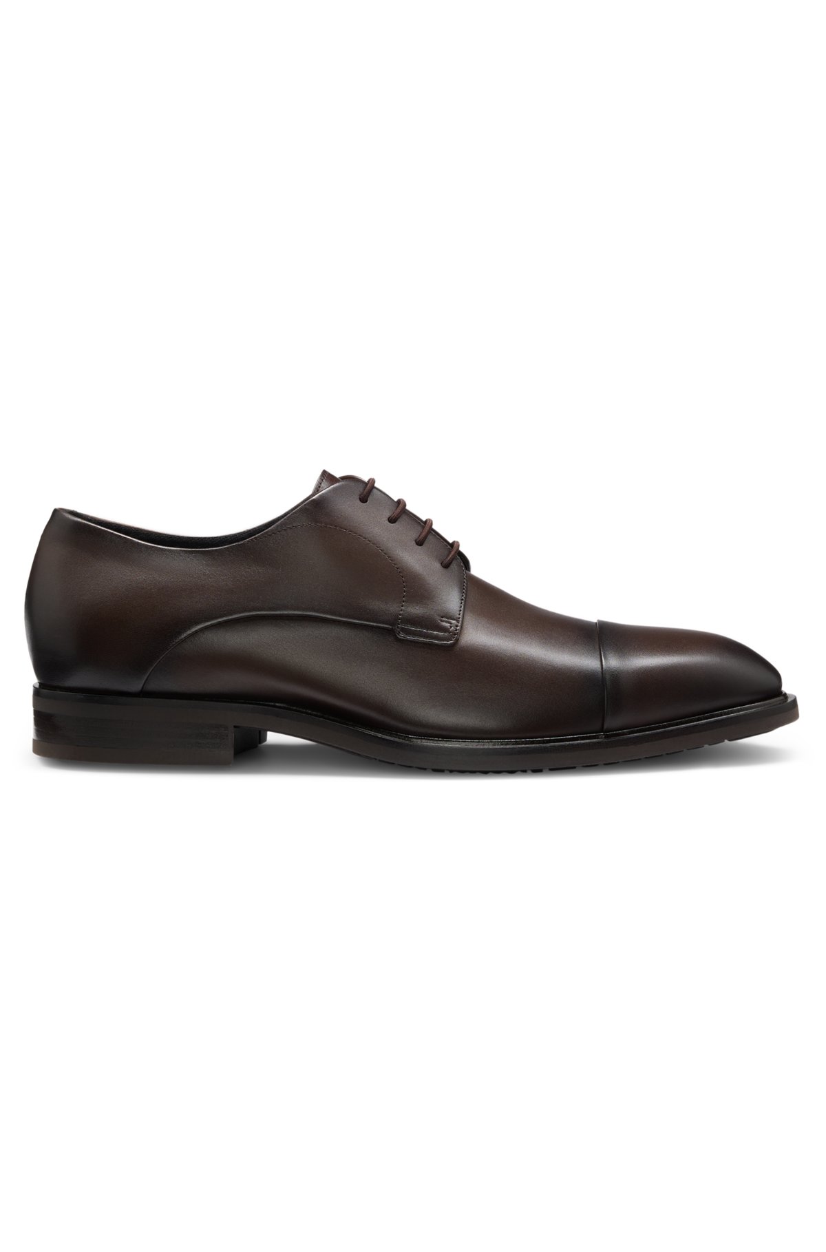 Scarpe Derby con punta in pelle
