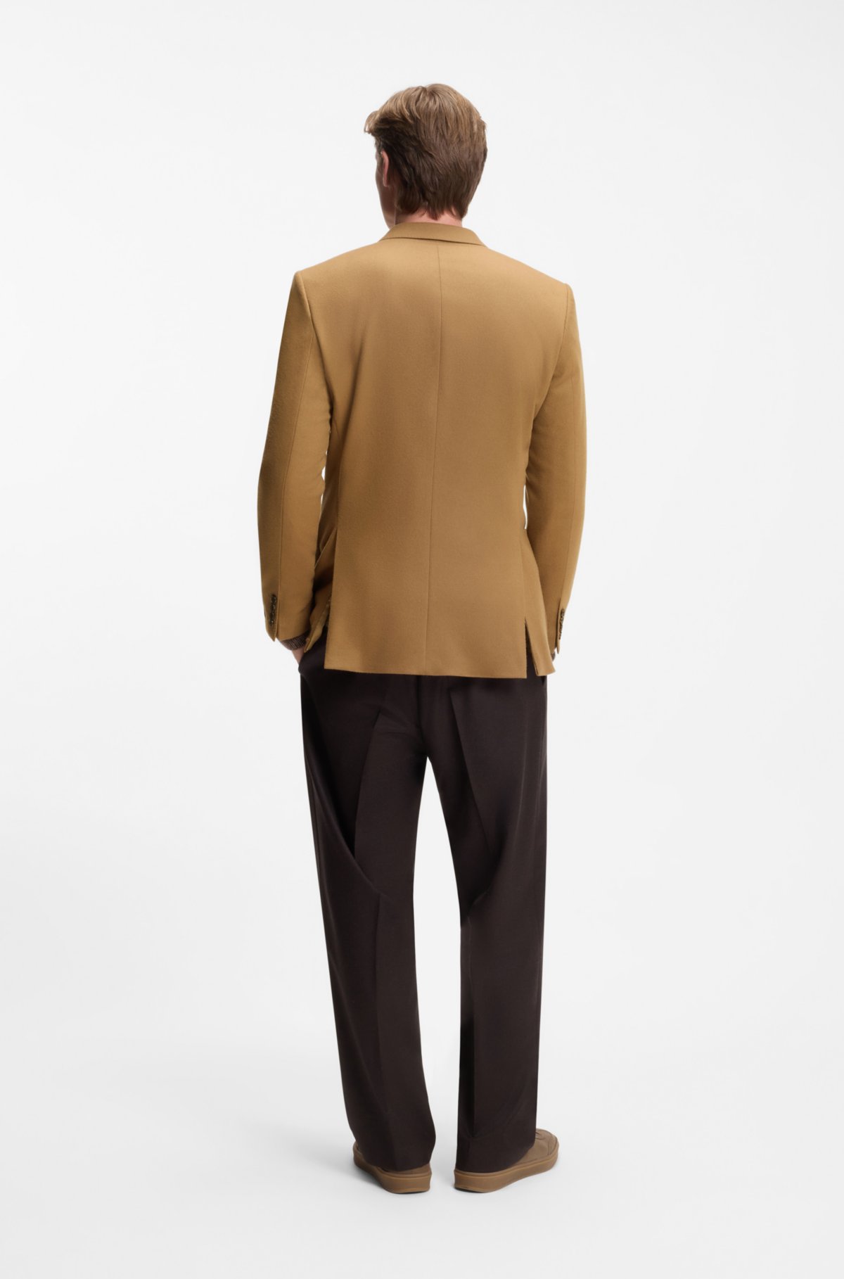 Giubbotto doppio petto BECKHAM x BOSS in lana e cachemire