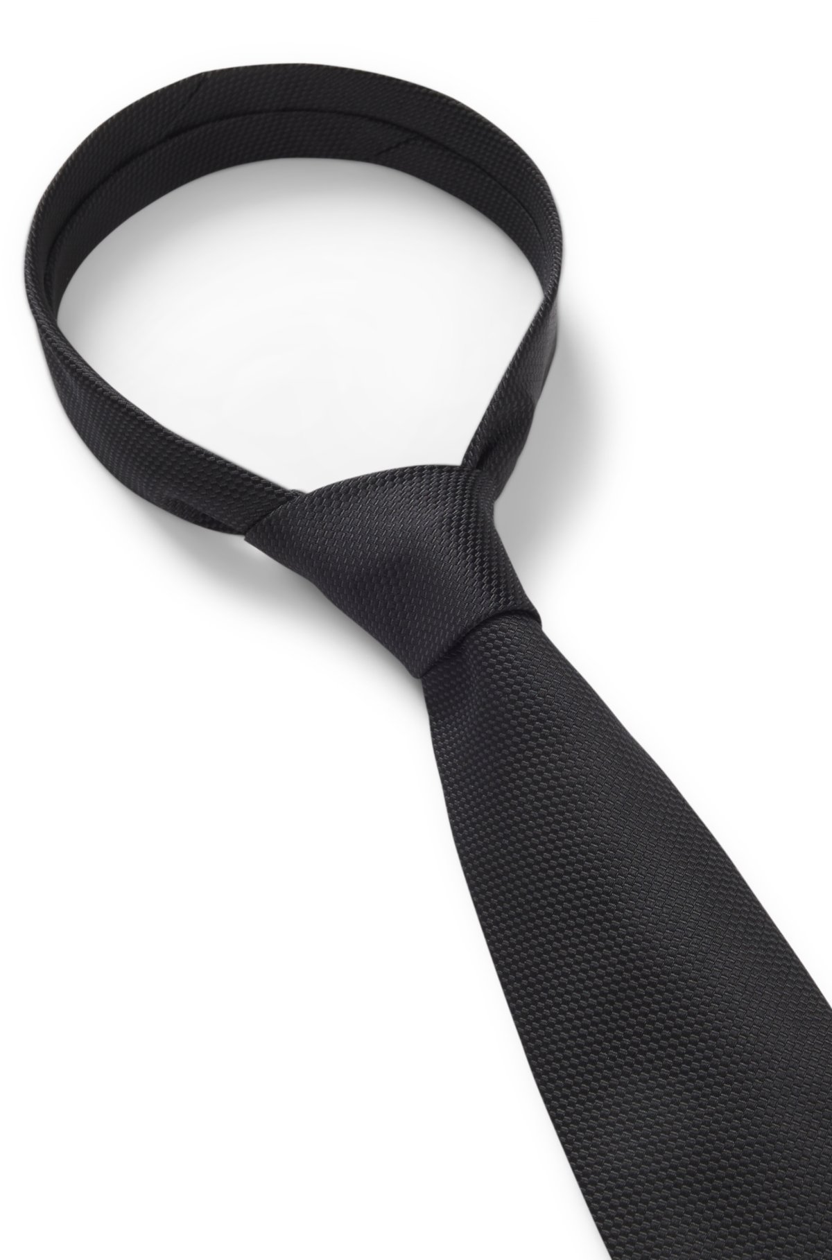 Cravatta in seta jacquard fabbricata in Italia