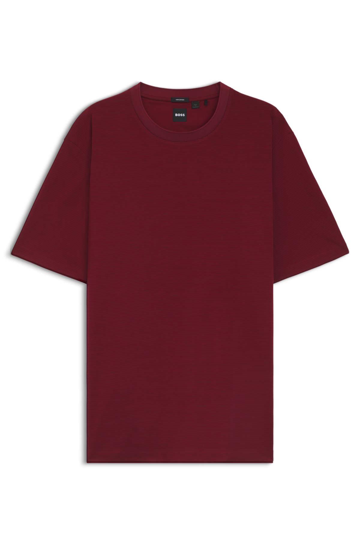 T-shirt a vestibilità regolare in cotone mercerizzato con microdisegno