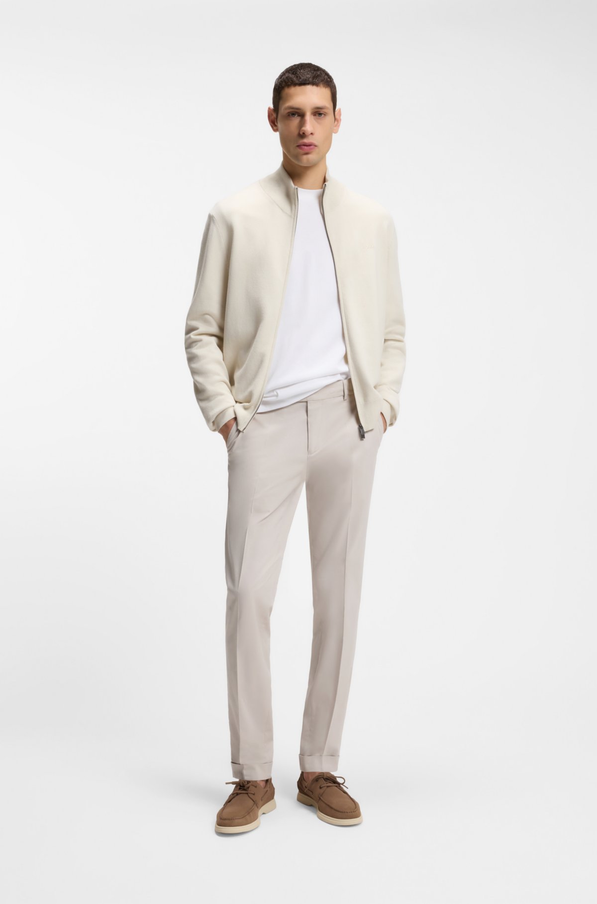 Pantaloni aderenti lavabili in cotone elasticizzato