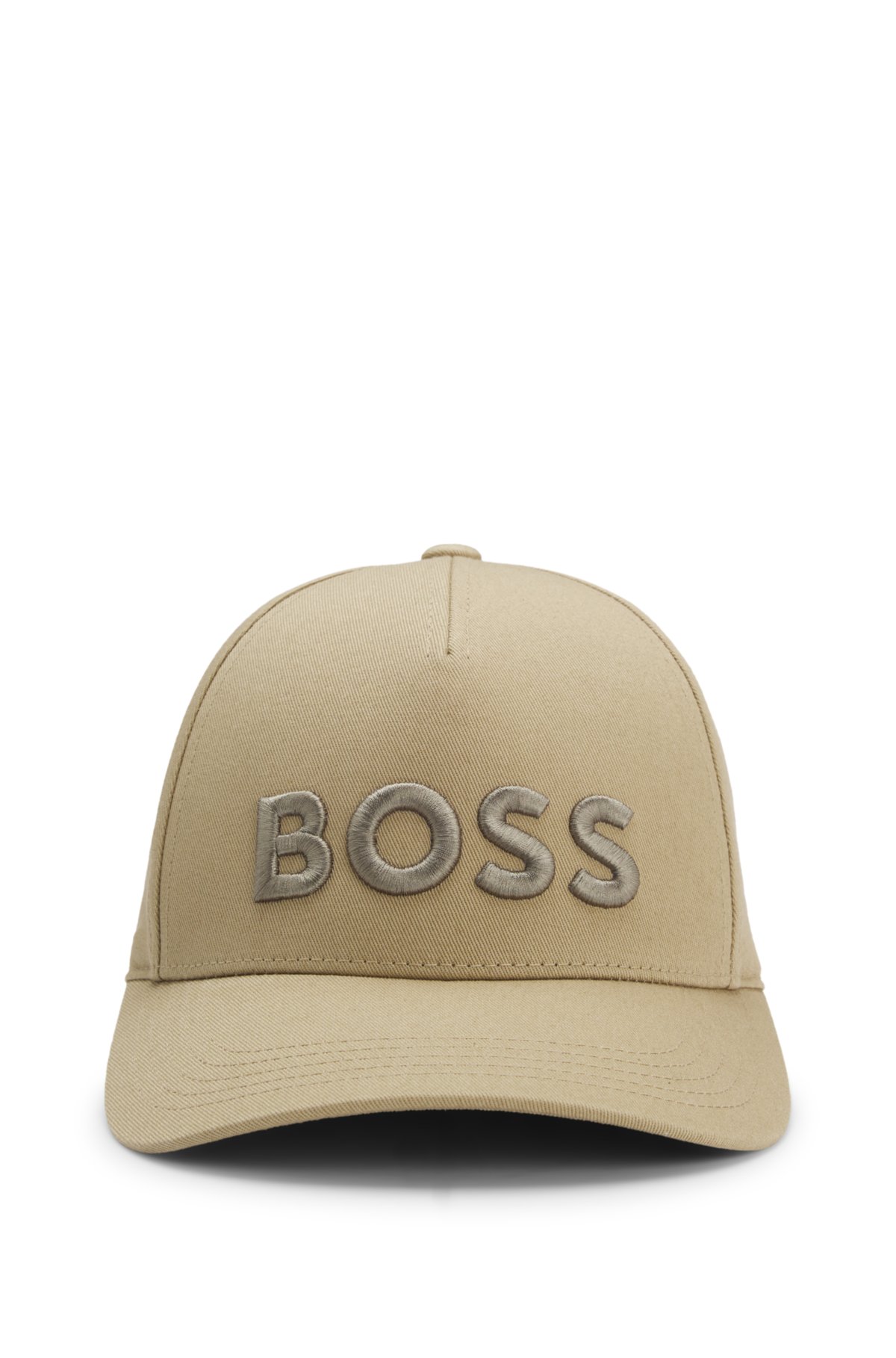 Berretto con logo ricamato in twill di cotone