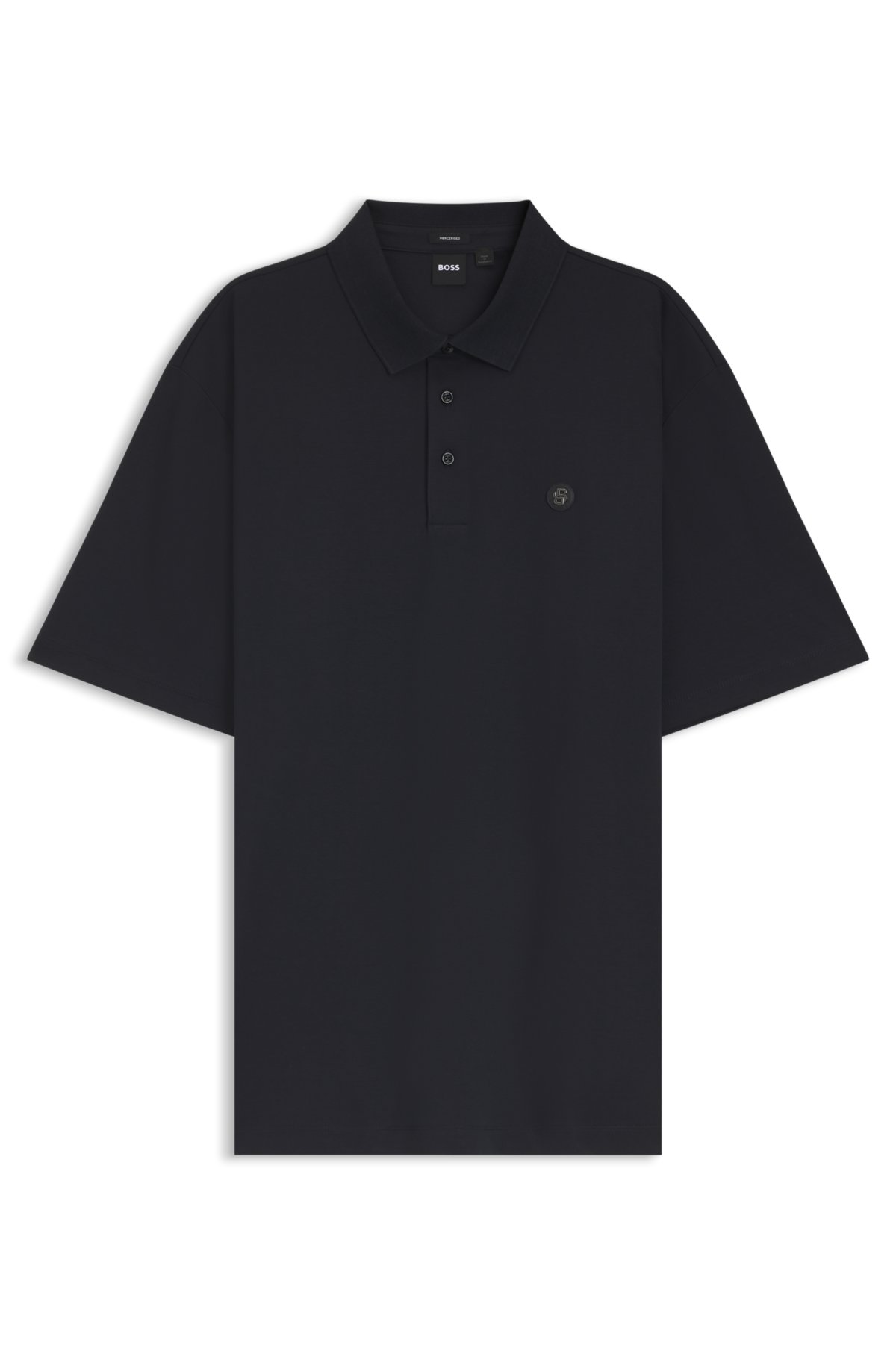 Maglietta polo con taglio regolare in cotone interlock mercerizzato