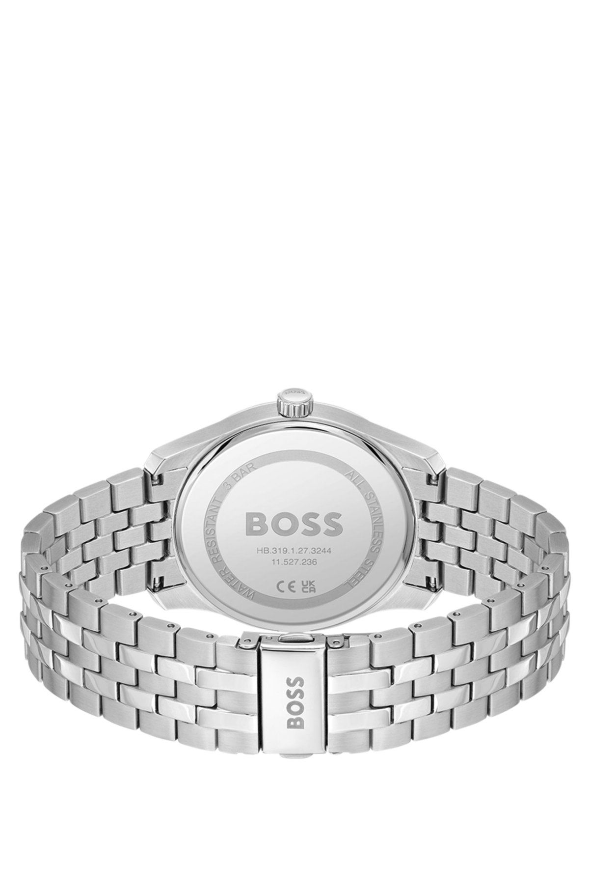Orologio con cinturino a catena PRINCIPLE con quadrante grigio a motivi